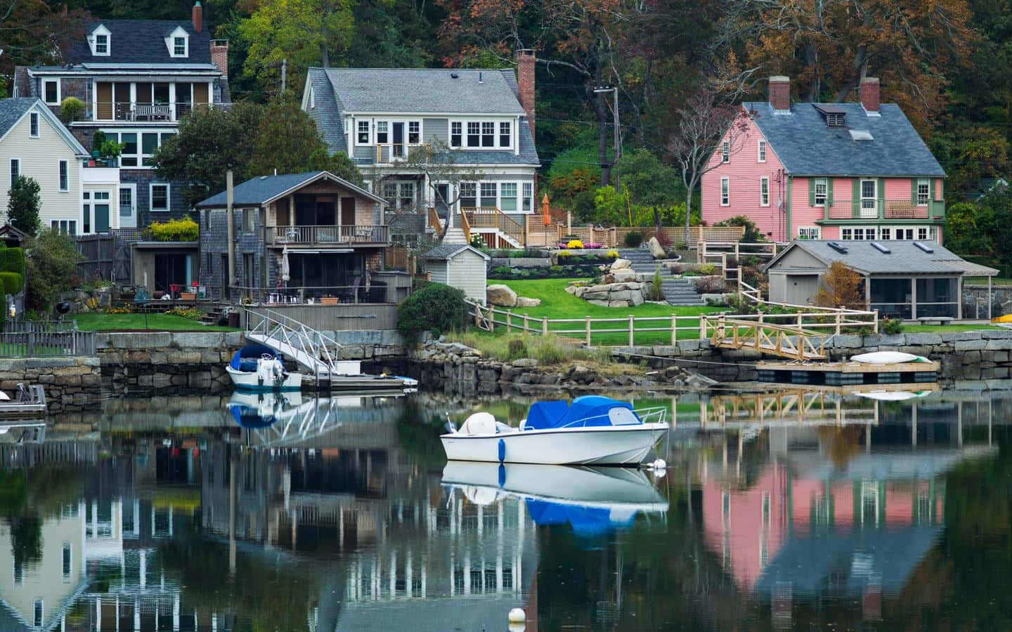 Gloucester, waterfront homes, calm water, HD Desktop Wallpaper