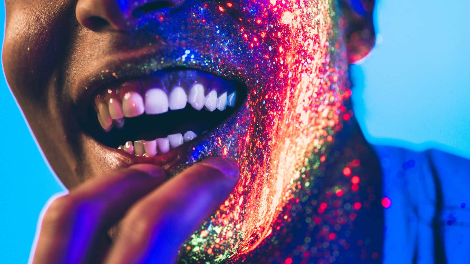 Glow in the Dark, 1920 x 1080, vibrant glitter, Full HD Desktop Wallpaper