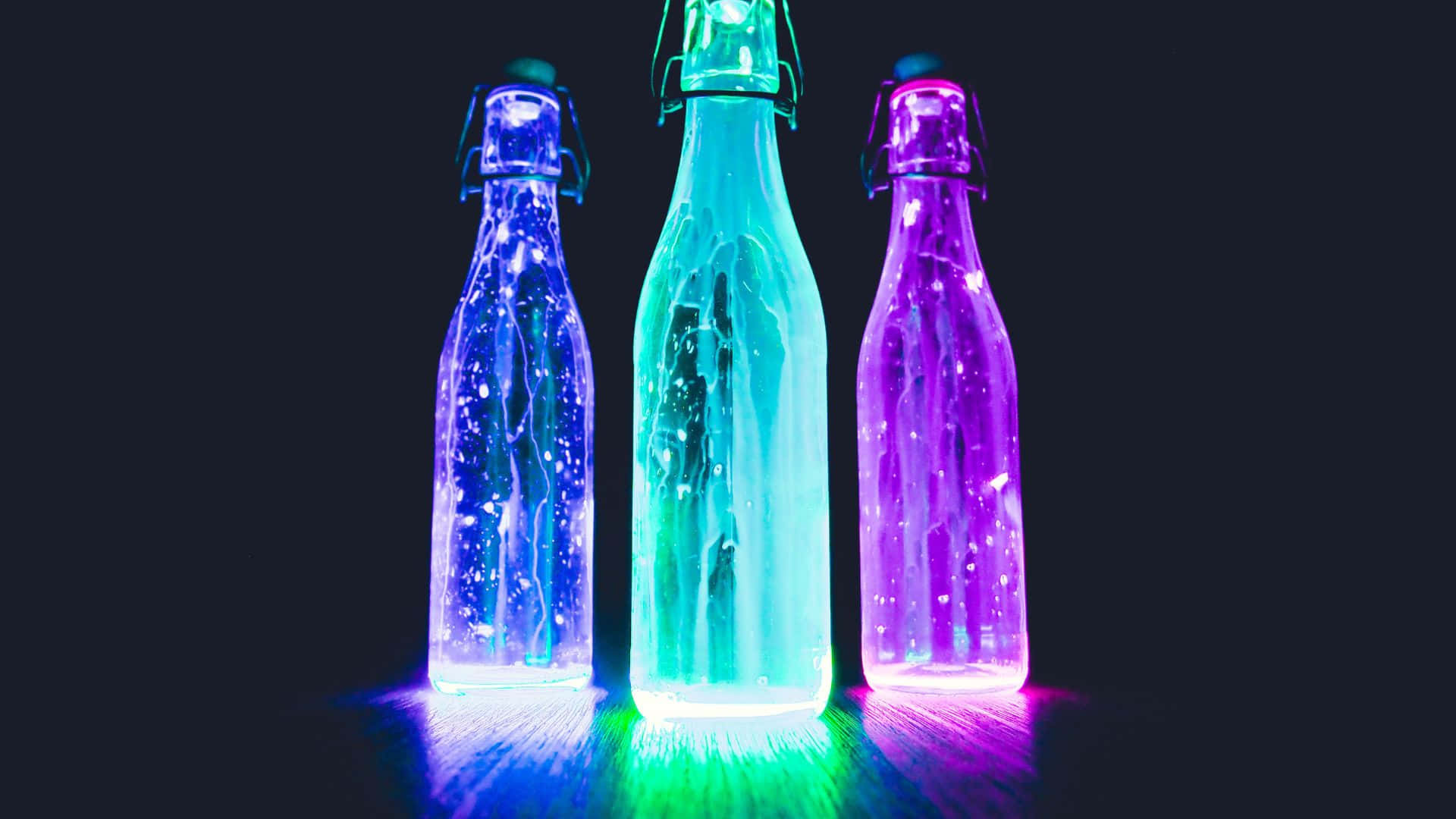 Glow In The Dark, blue green, purple, Full HD Desktop Wallpaper
