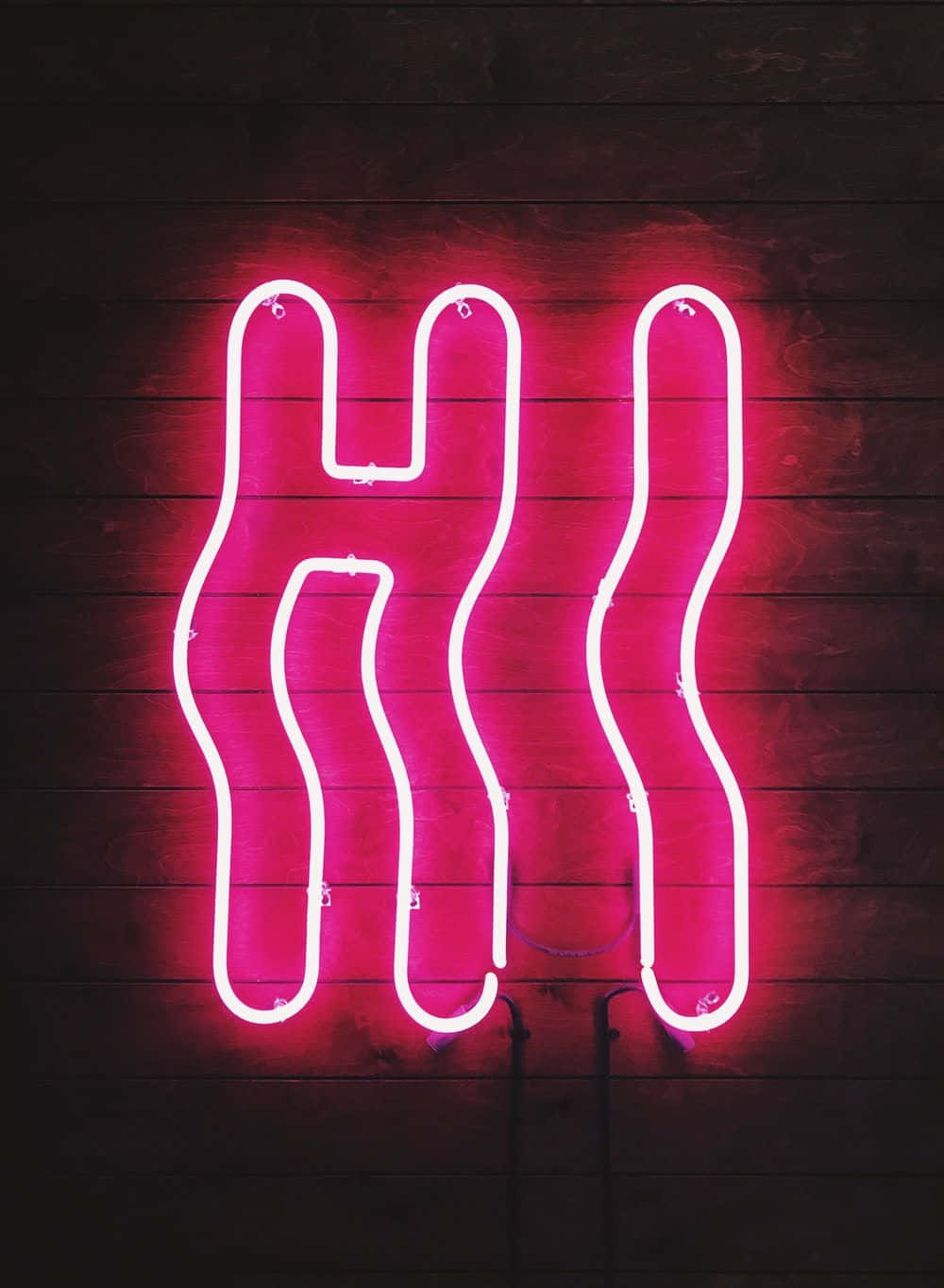 neon pink glow aesthetic, bowling pins, vibrant pink neon sign, HD Phone Wallpaper