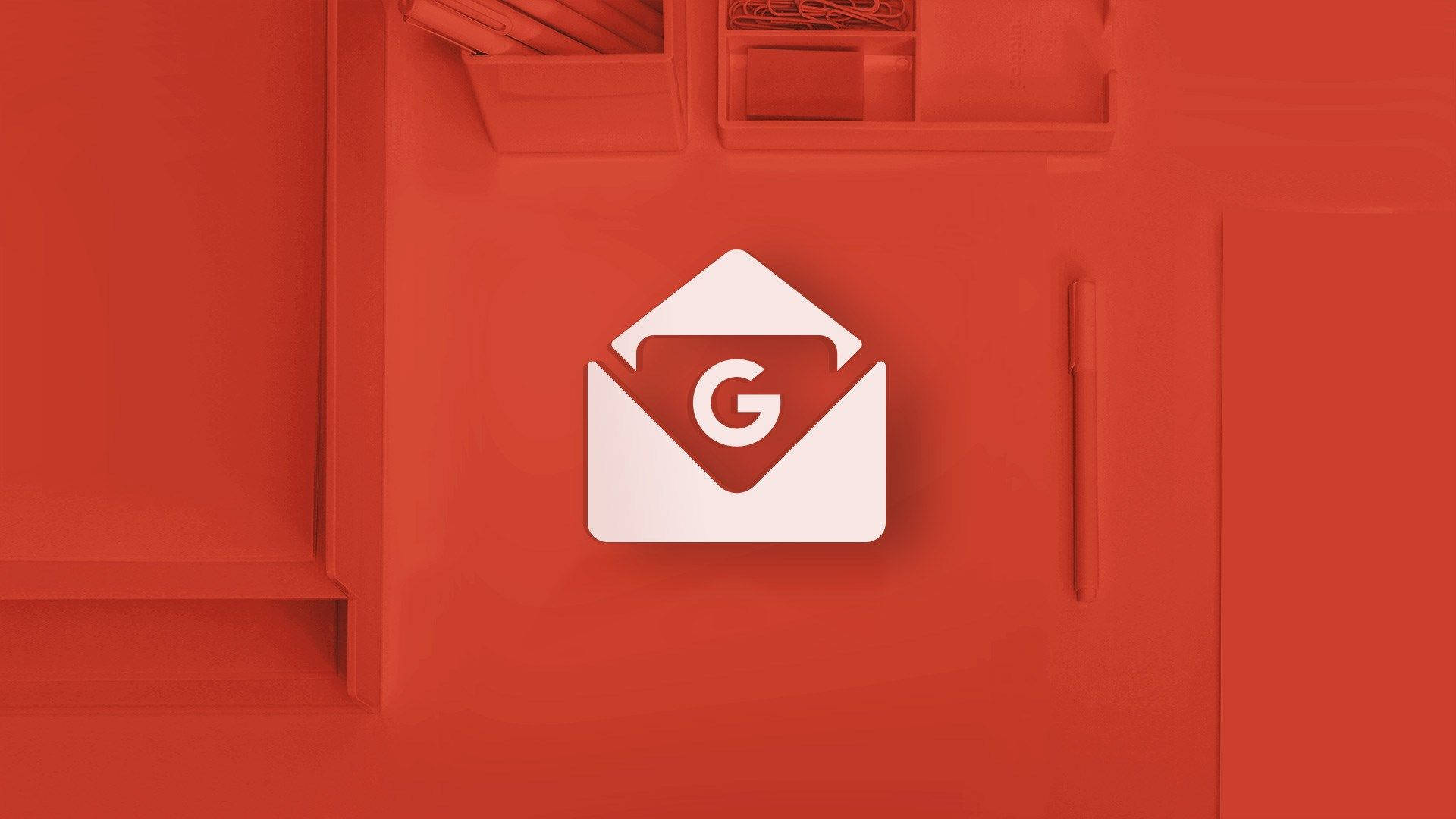 Gmail, white, red textured wall, Full HD Desktop Wallpaper