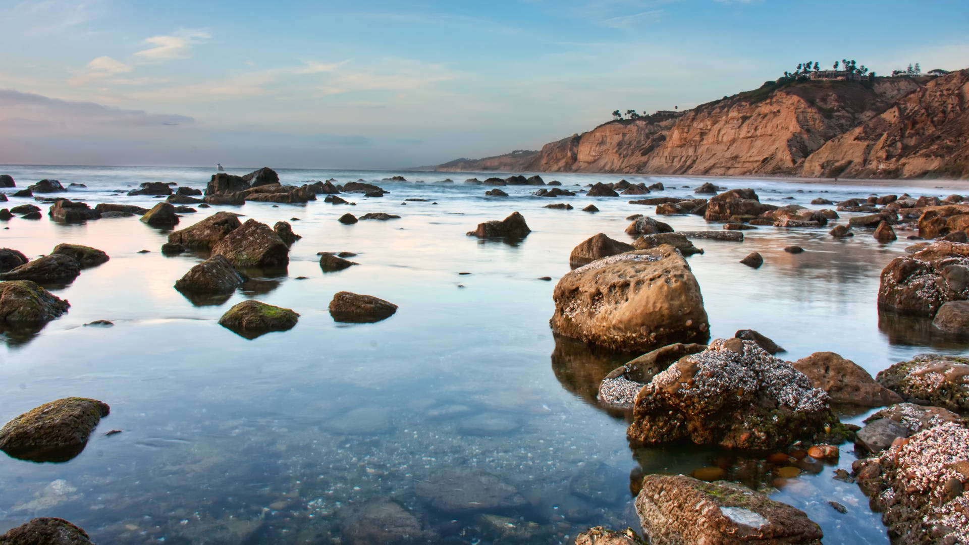 Gmail, river, rocks, Full HD Desktop Wallpaper