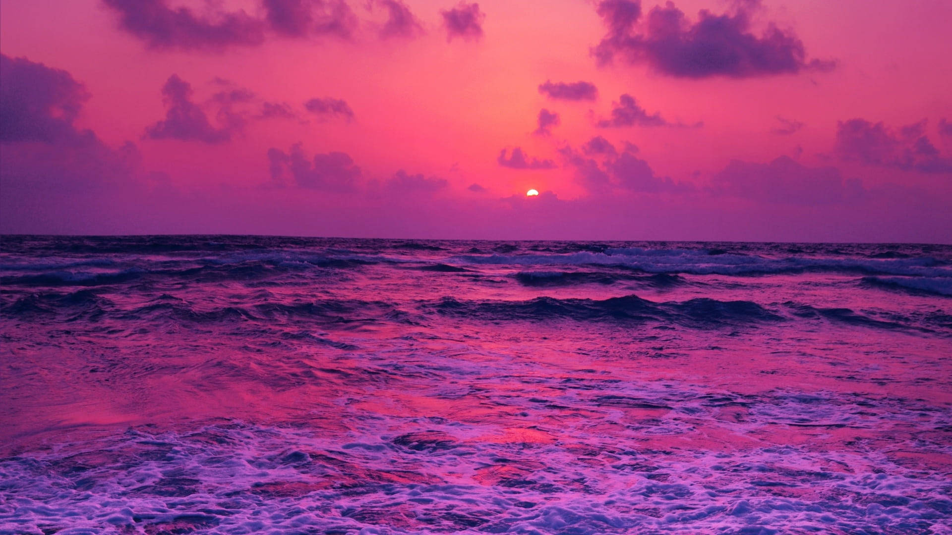 Gmail, magenta, waves, Full HD Desktop Wallpaper
