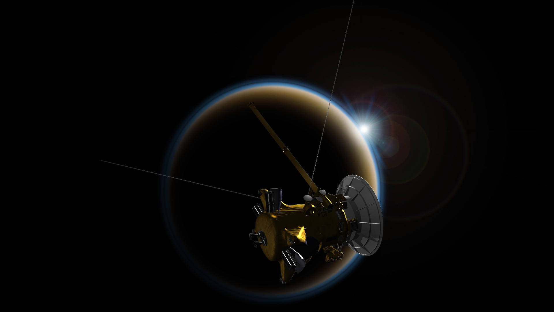 Gmail, satellite, moon, Full HD Desktop Wallpaper