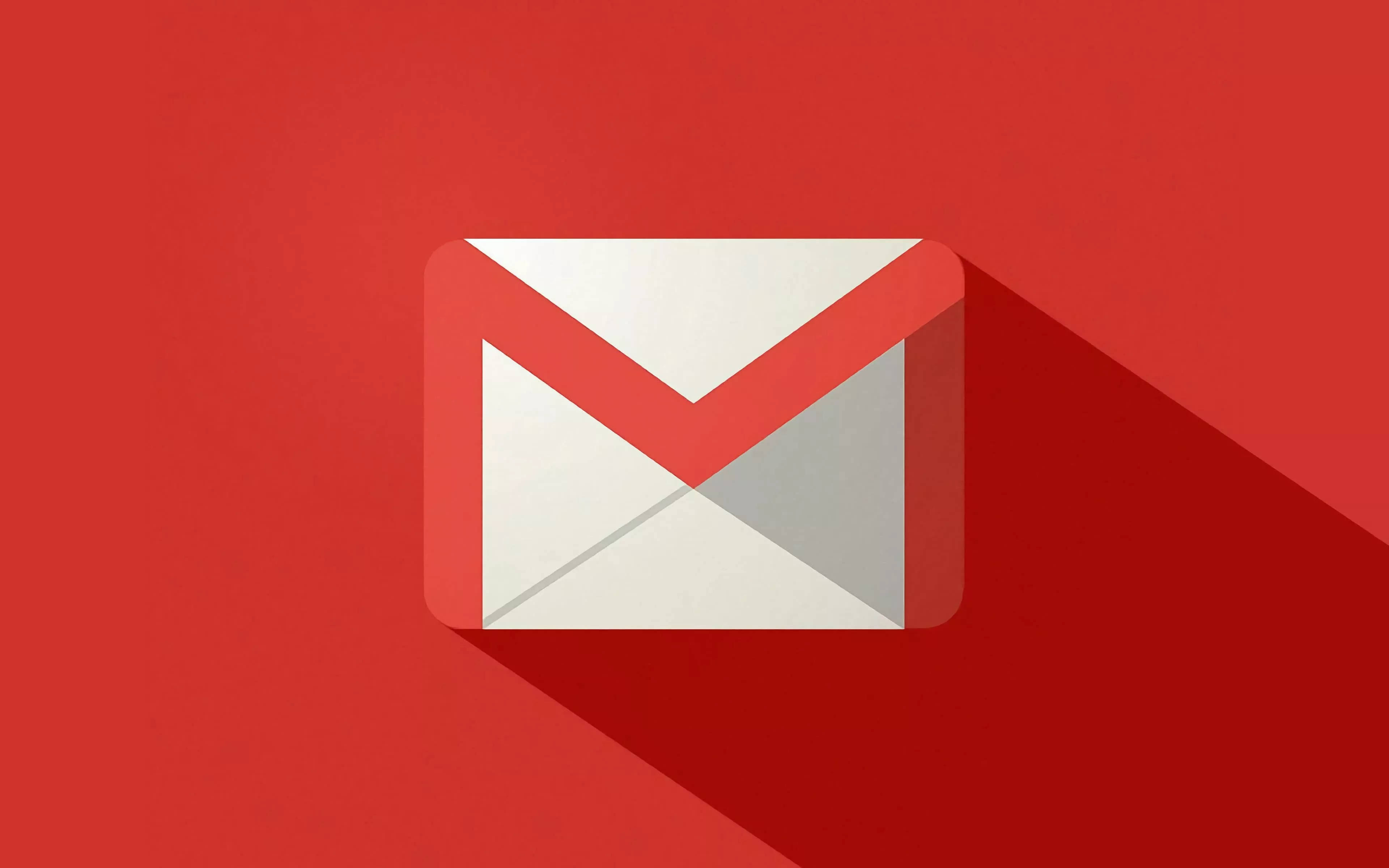 Gmail, red, envelope icon, 4K Desktop Wallpaper