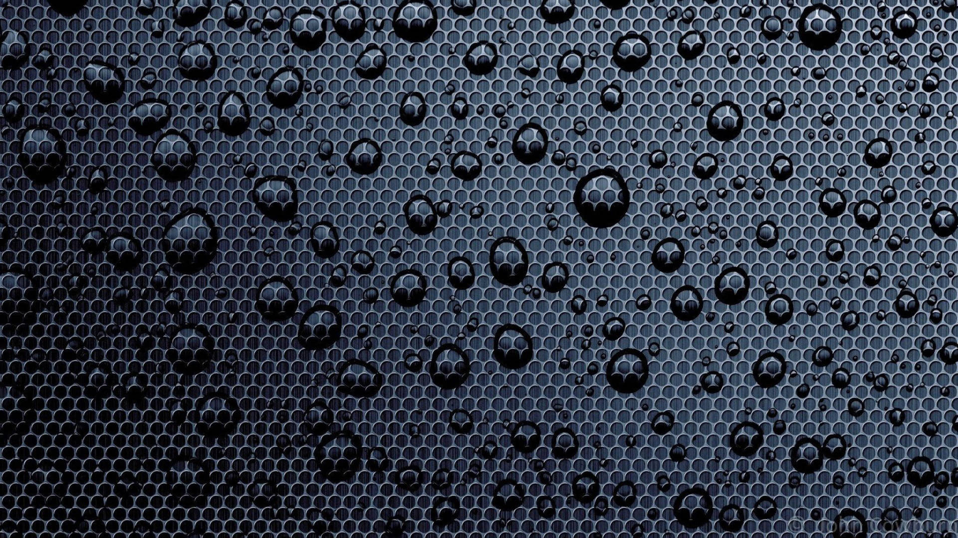 Gmail, water droplets, dark blue, Full HD Desktop Wallpaper