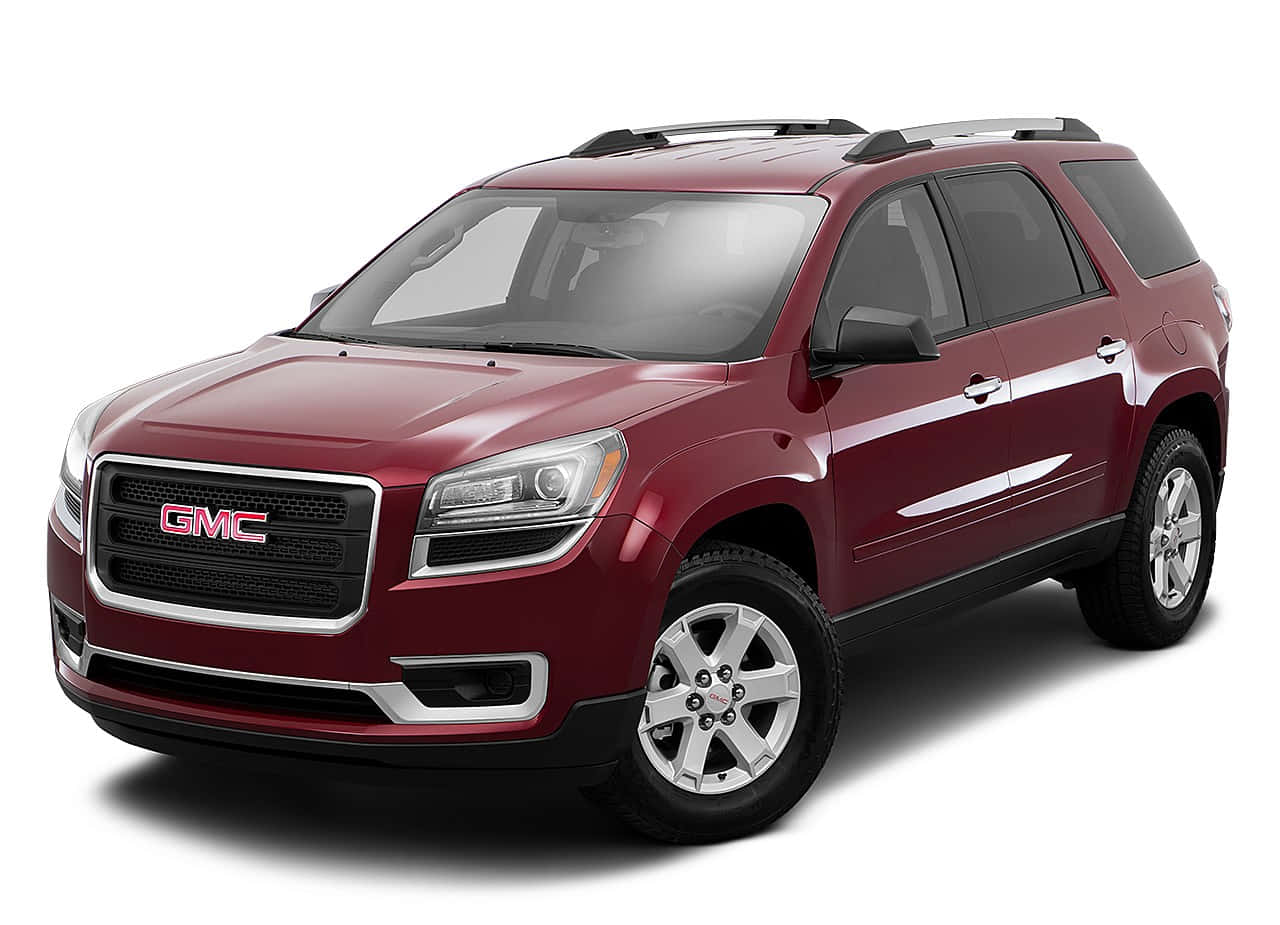 GMC Acadia, glossy maroon, studio lighting, HD Desktop Wallpaper