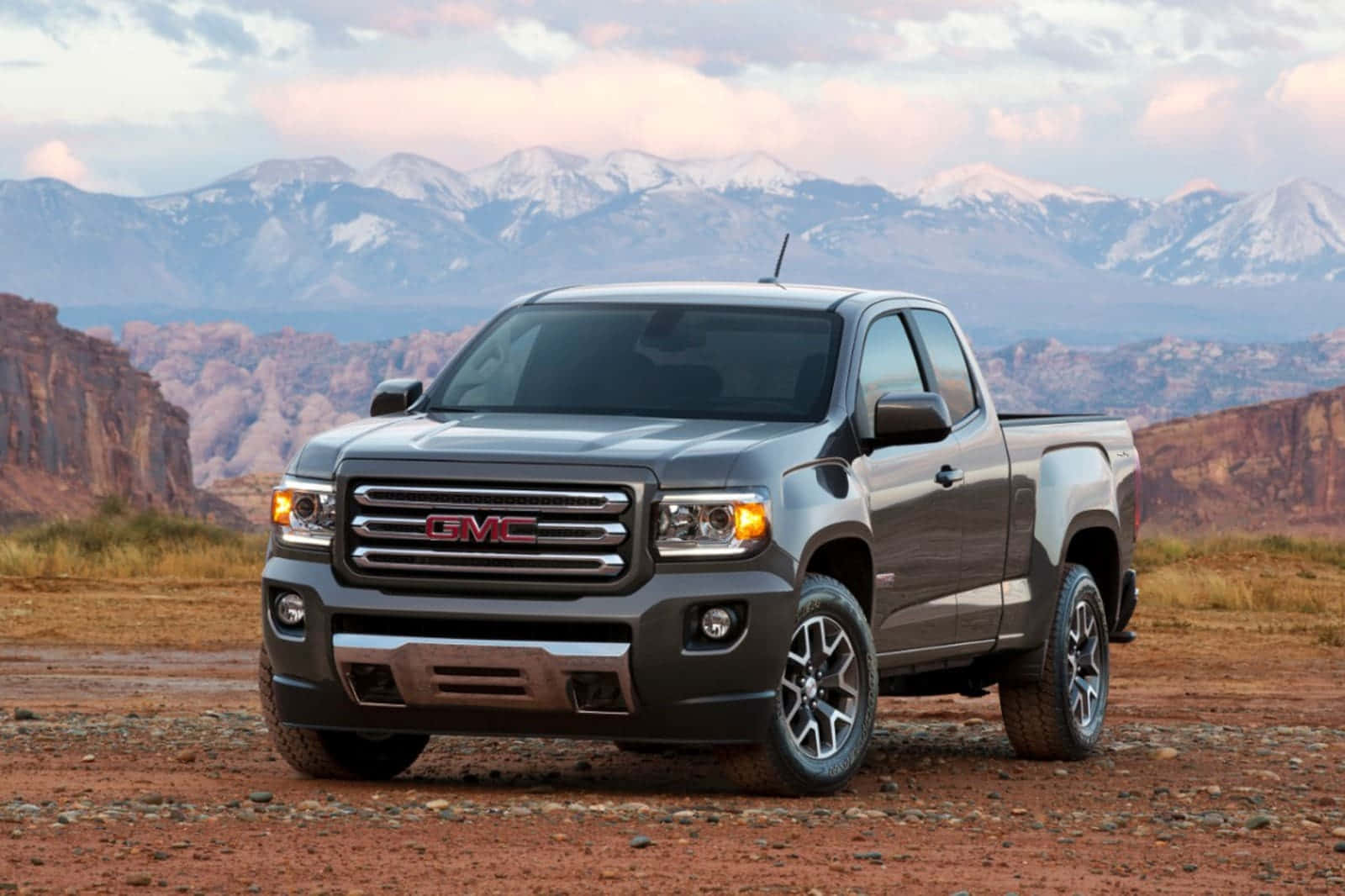 GMC Canyon, 4x4, gray, HD Desktop Wallpaper