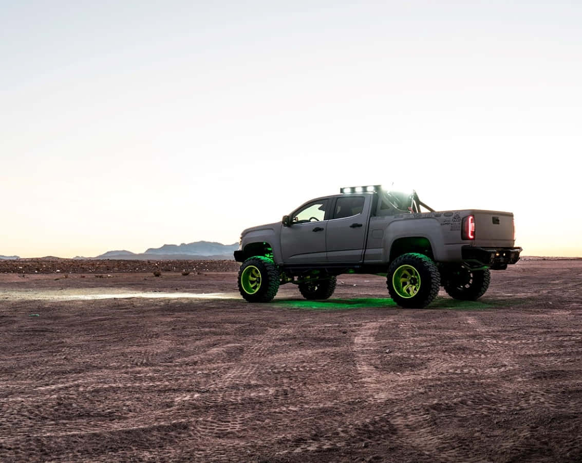 GMC Canyon, gray, lifted, SD Desktop Wallpaper