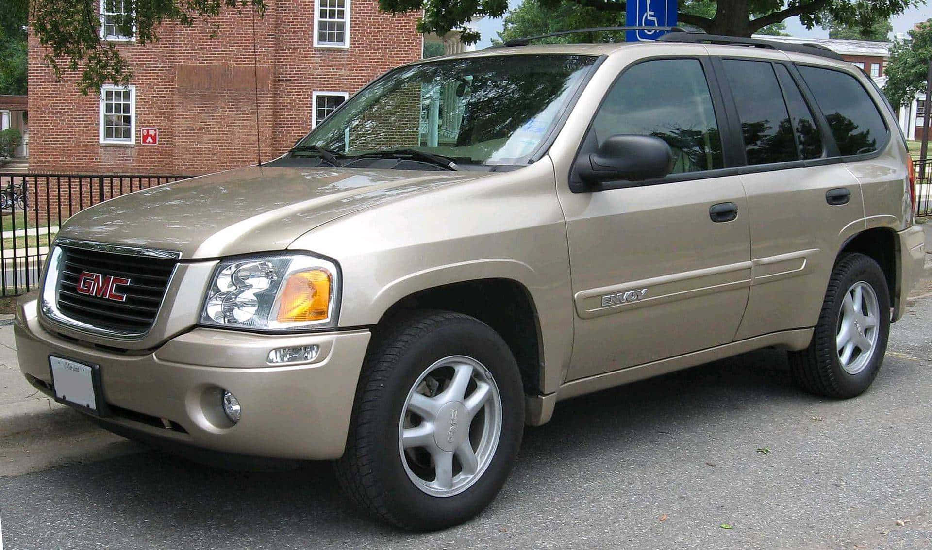 GMC Envoy, beige, street, Full HD Desktop Wallpaper