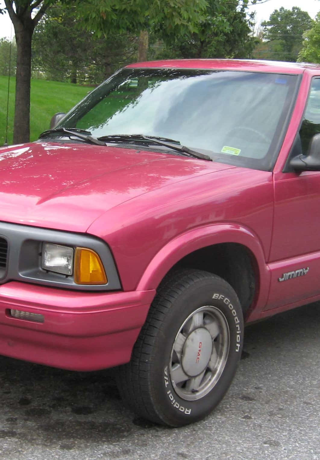GMC Jimmy, pink, gravel, HD Phone Wallpaper