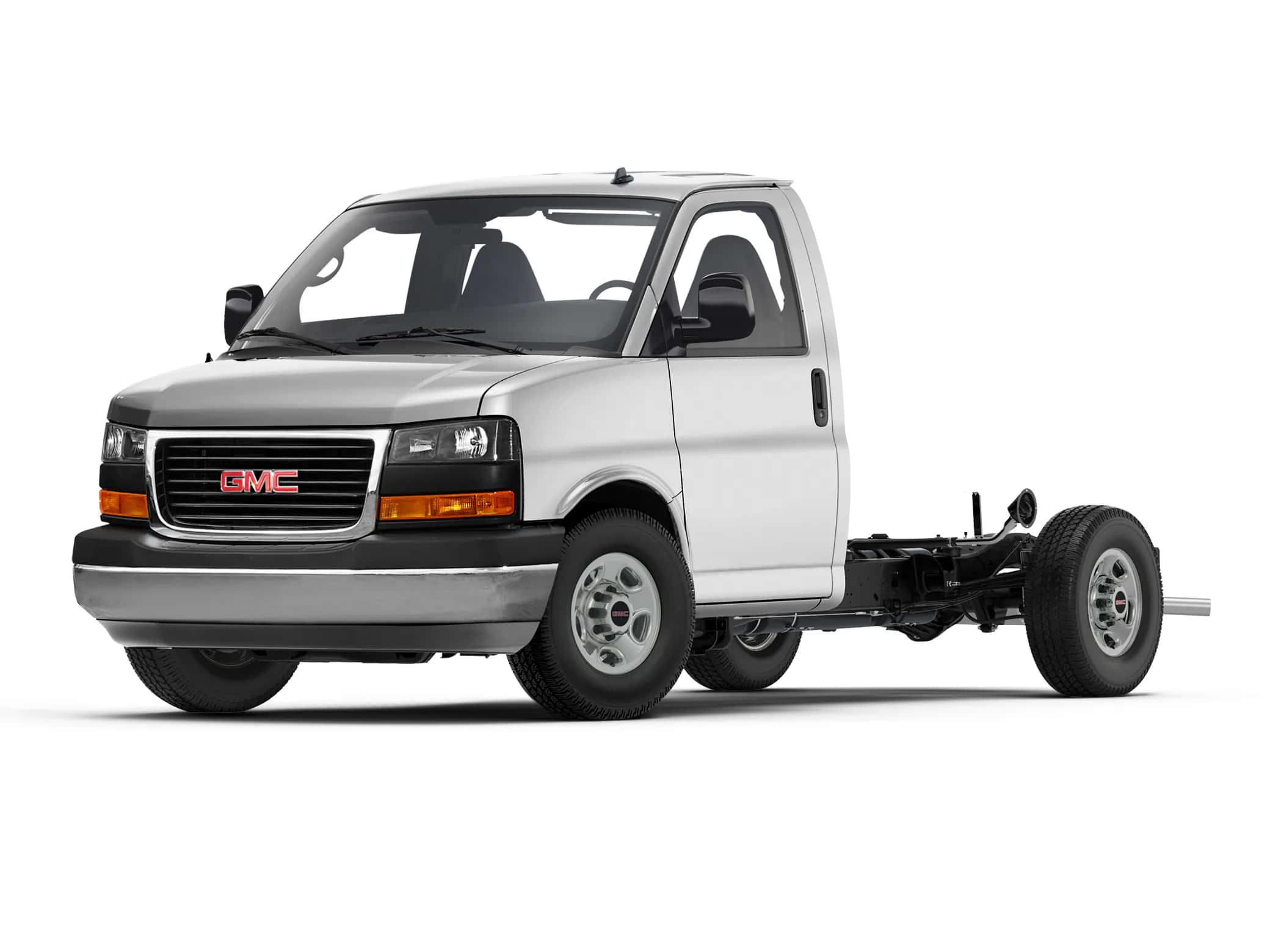 GMC Savana, silver, van chassis, Full HD Desktop Wallpaper