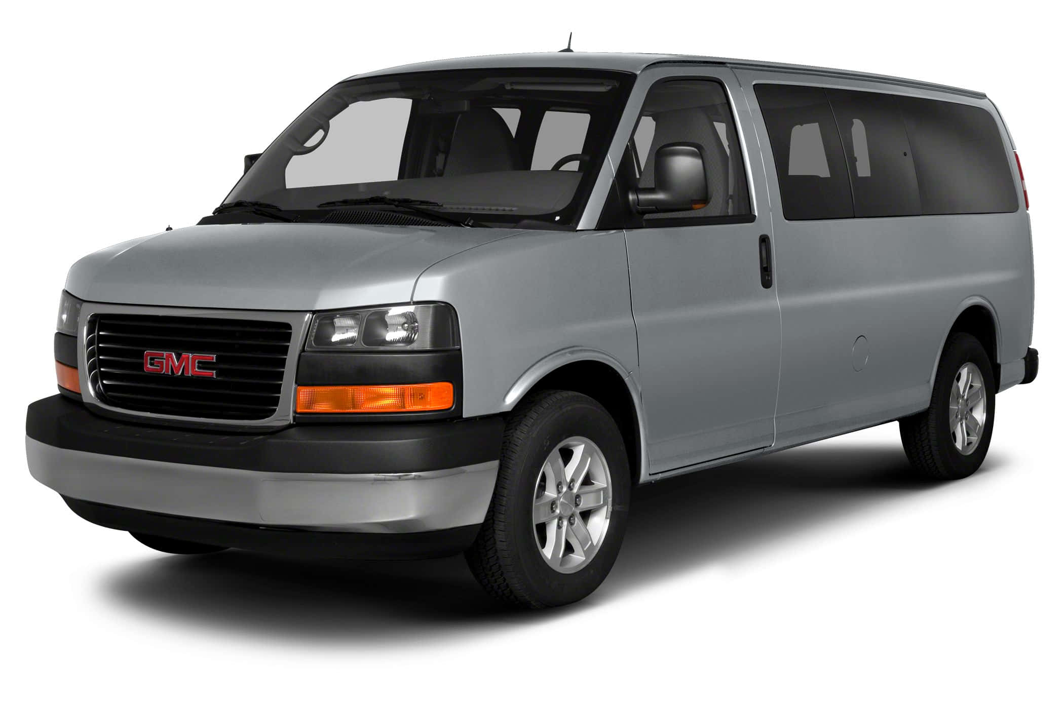 GMC Savana, silver, tinted windows, Full HD Desktop Wallpaper