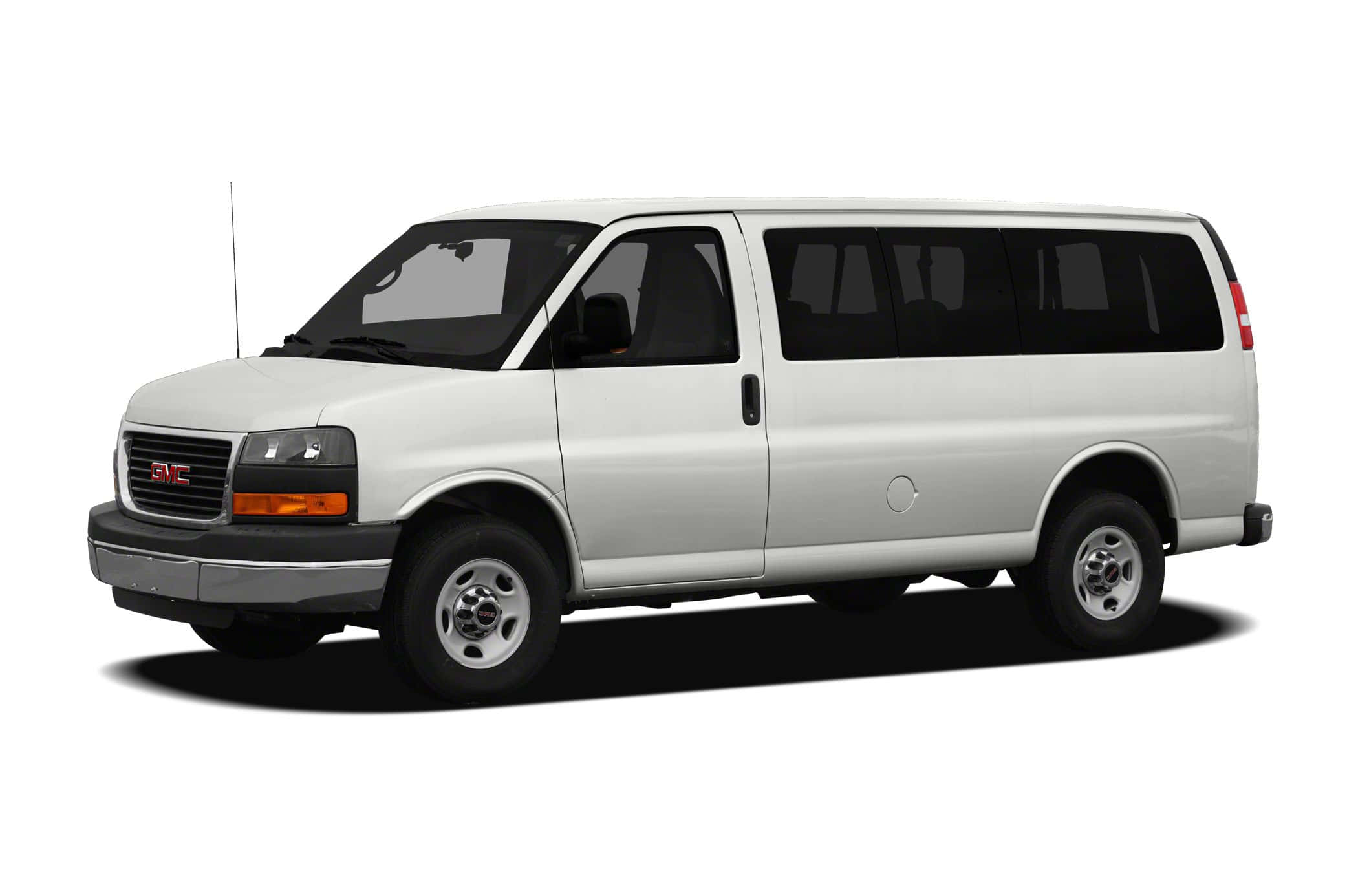 GMC Savana, white, profile, Full HD Desktop Wallpaper