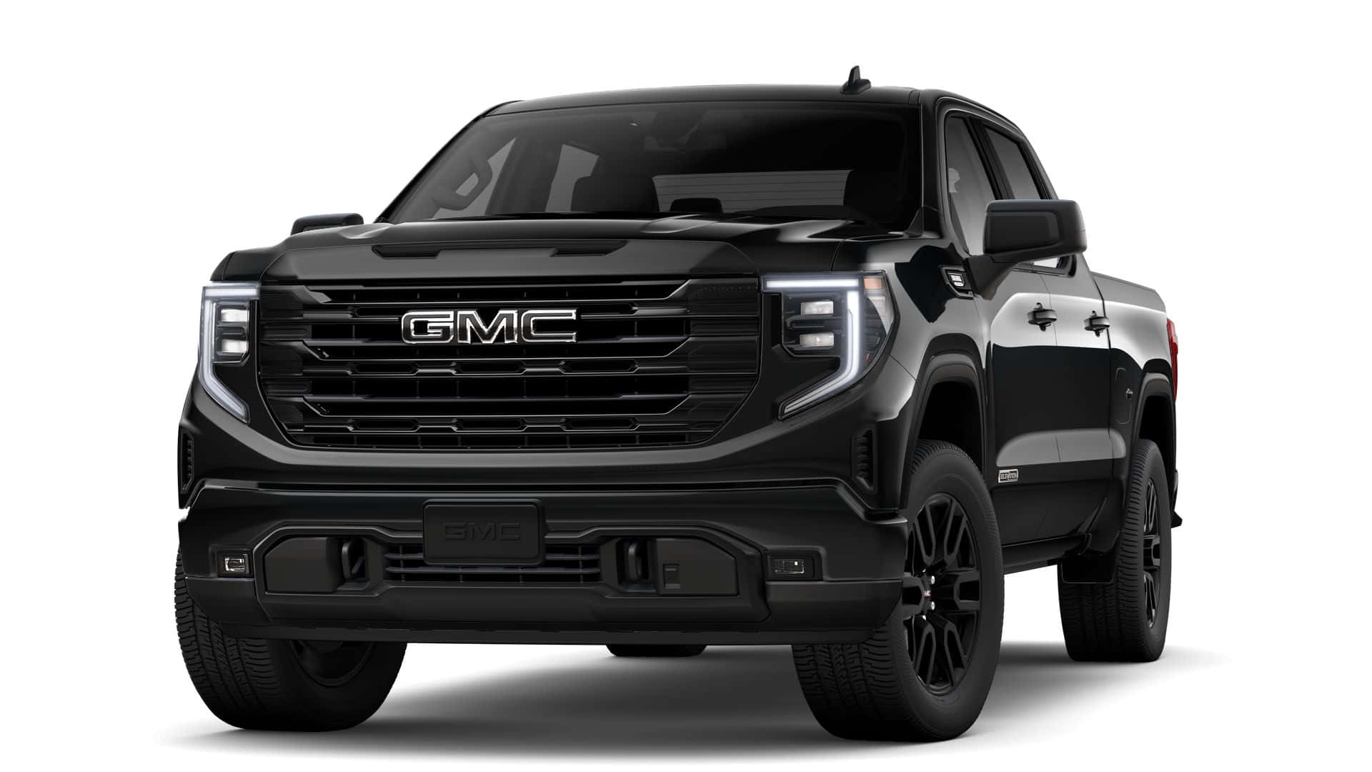 GMC Sierra, black, studio lighting, Full HD Desktop Wallpaper