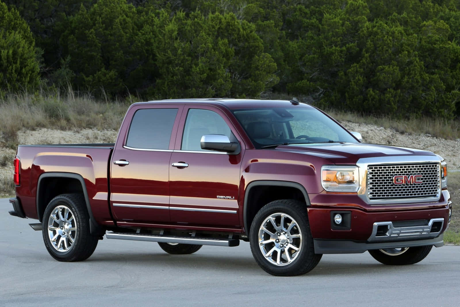 GMC Sierra, maroon, glossy, HD Desktop Wallpaper