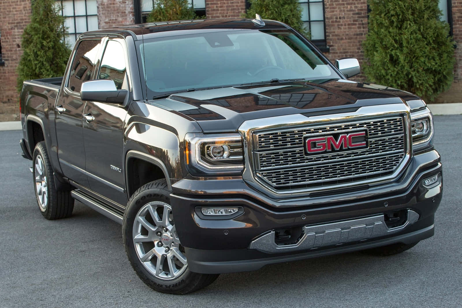GMC Sierra, black, daylight, HD Desktop Wallpaper