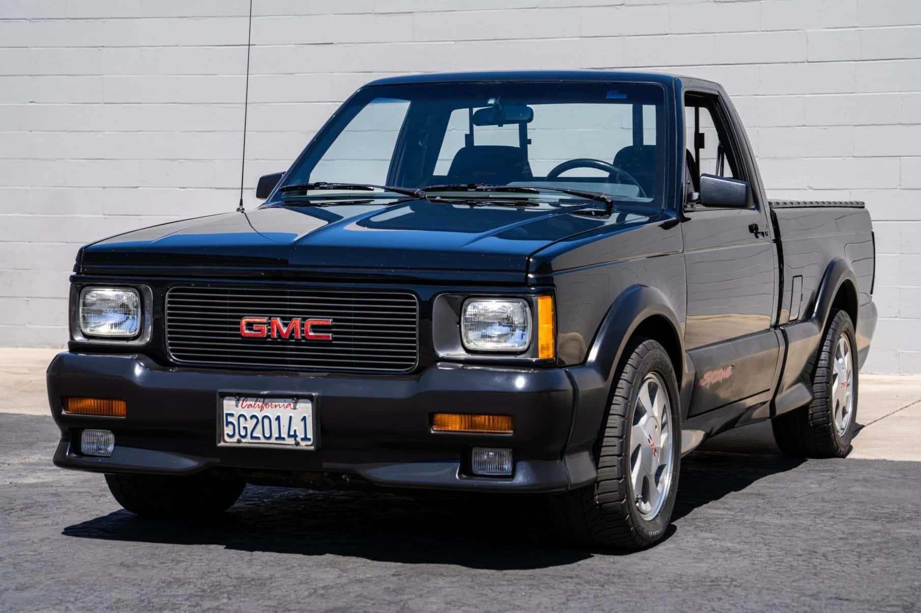 GMC Syclone, black, bright sunlight, HD Desktop Wallpaper