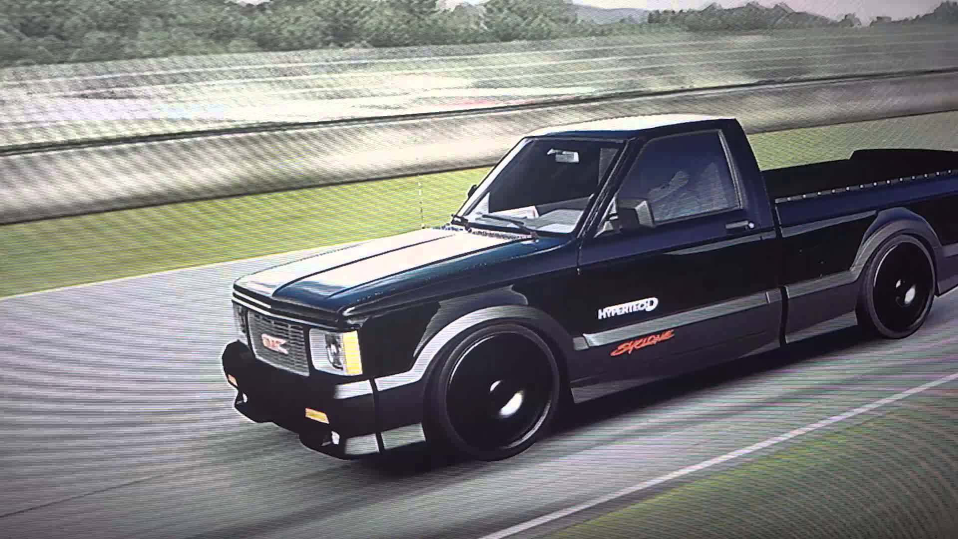 GMC Syclone, black, customized, Full HD Desktop Wallpaper
