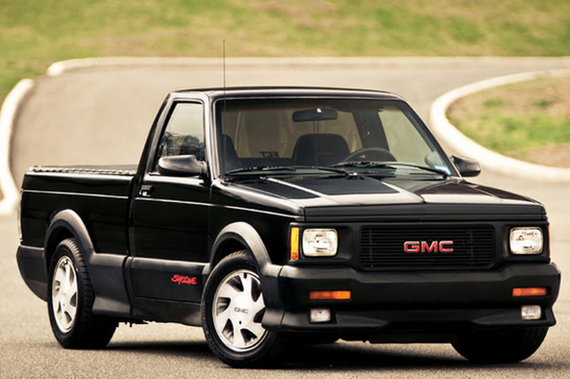 GMC Syclone, 1991, black, Full HD Desktop Wallpaper