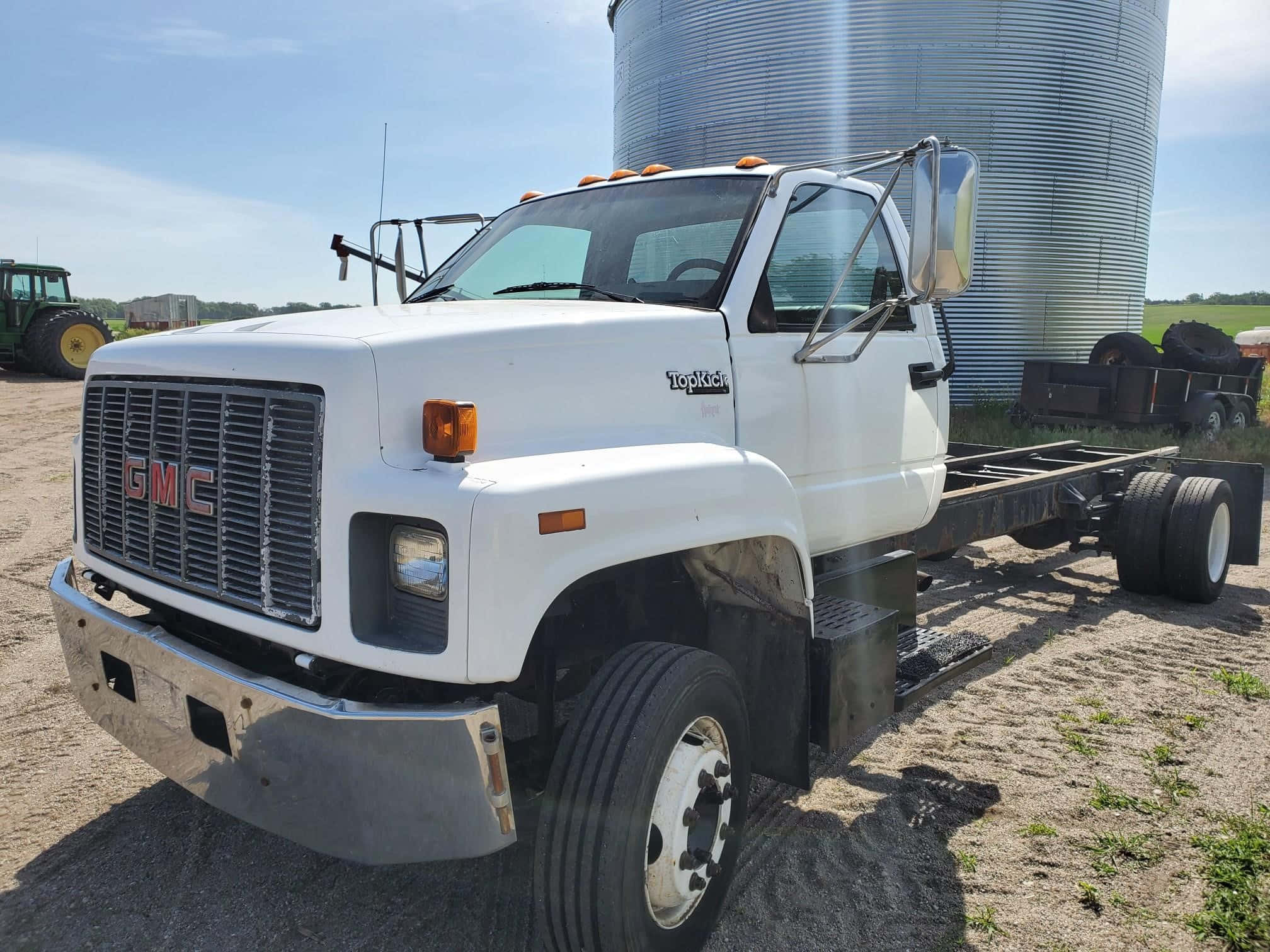 GMC Topkick 2016, white, dirt, Full HD Desktop Wallpaper