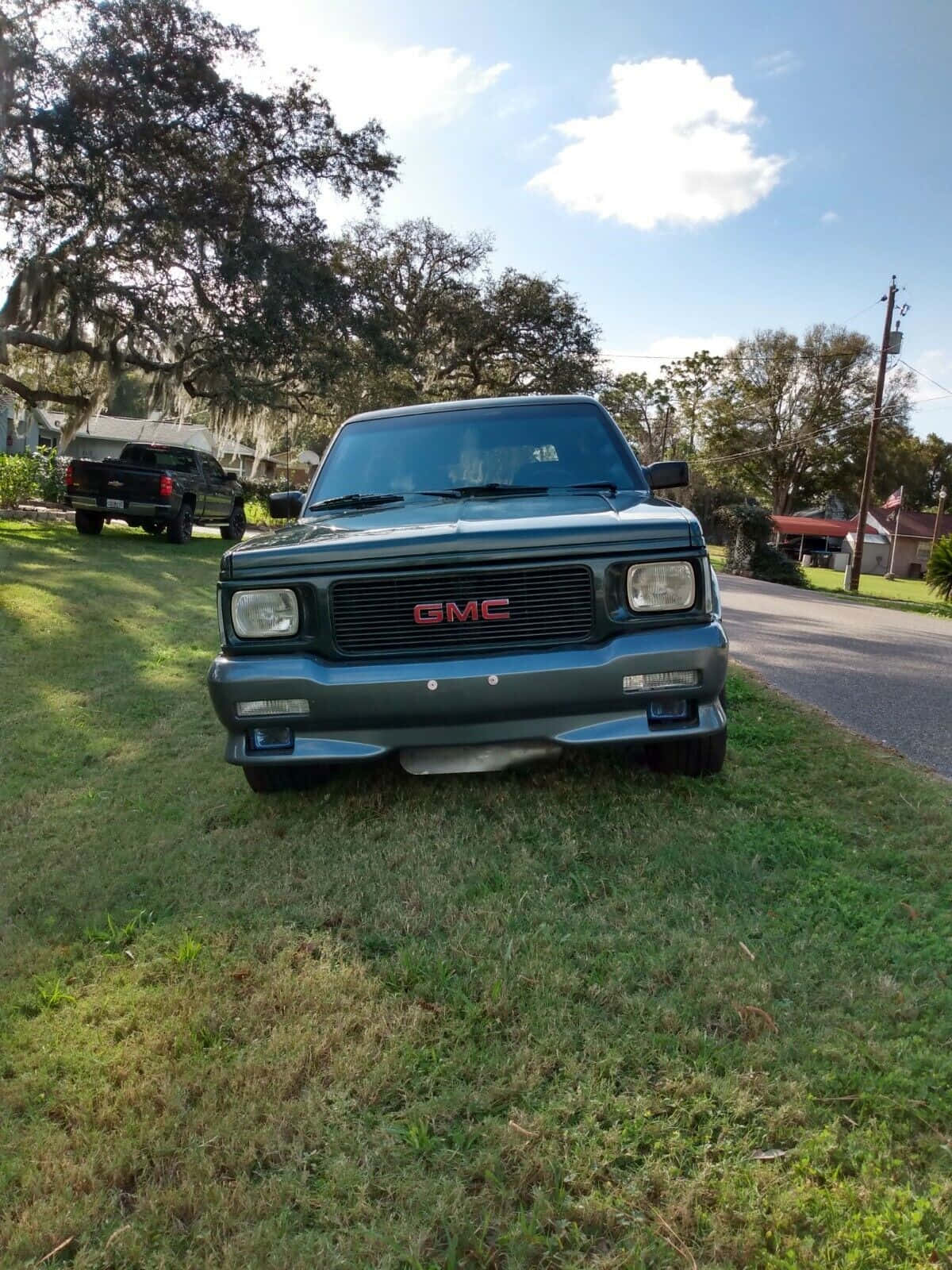 GMC Typhoon, teal, grass, HD Phone Wallpaper