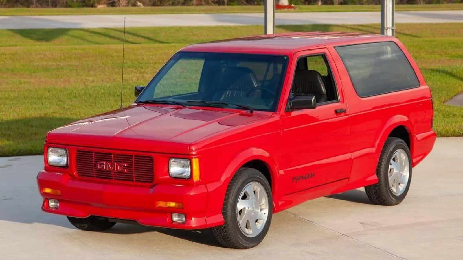 GMC Typhoon, vibrant red, sports utility vehicle, HD Desktop Wallpaper