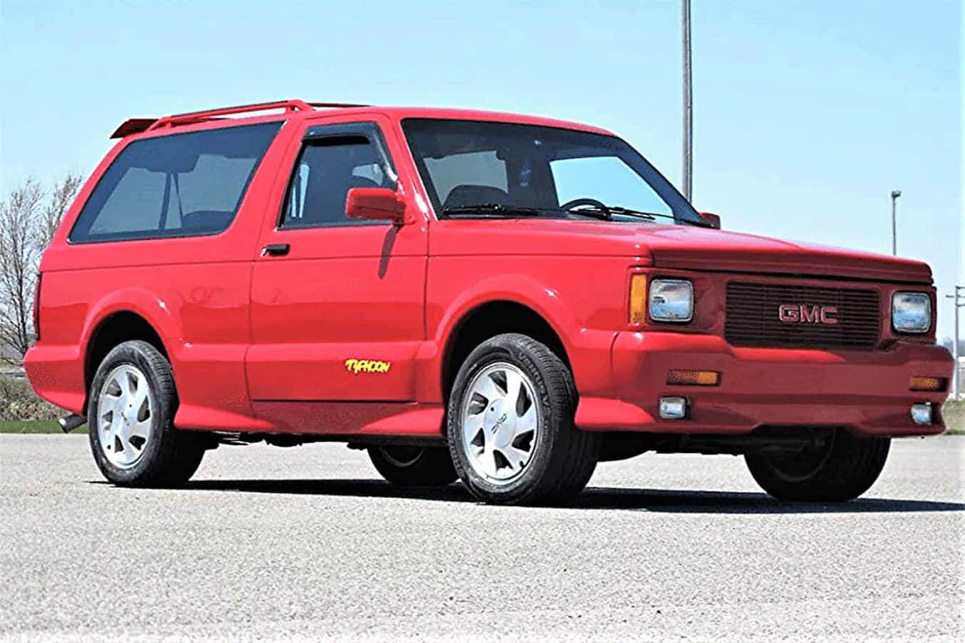 GMC Typhoon, 1980s, vibrant red, HD Desktop Wallpaper