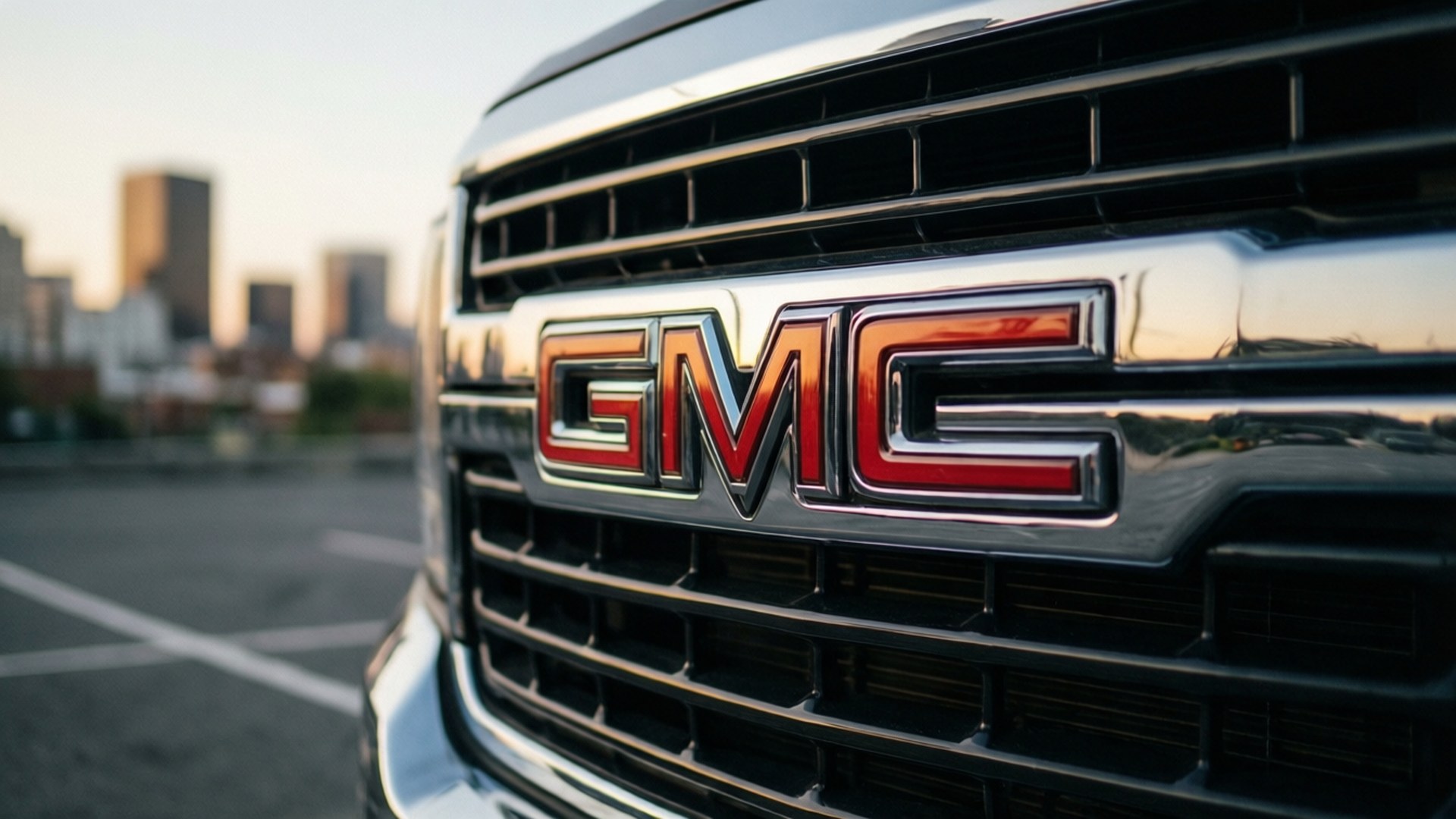 GMC, GMC logo, truck grille, Full HD Desktop Wallpaper