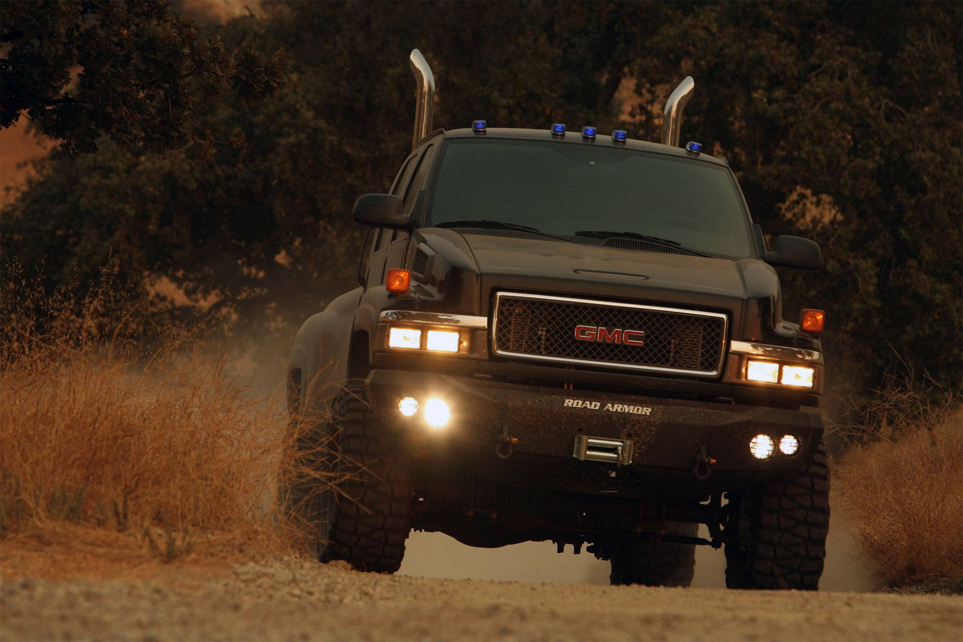 GMC, black, heavy duty truck, Full HD Desktop Wallpaper