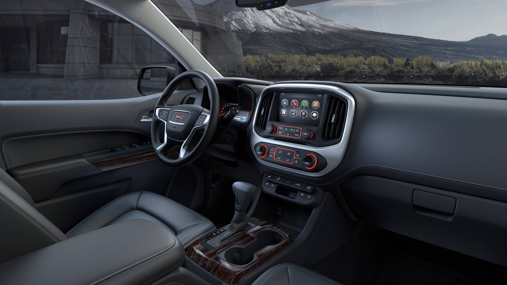 GMC, front seat, leather seats, Full HD Desktop Wallpaper