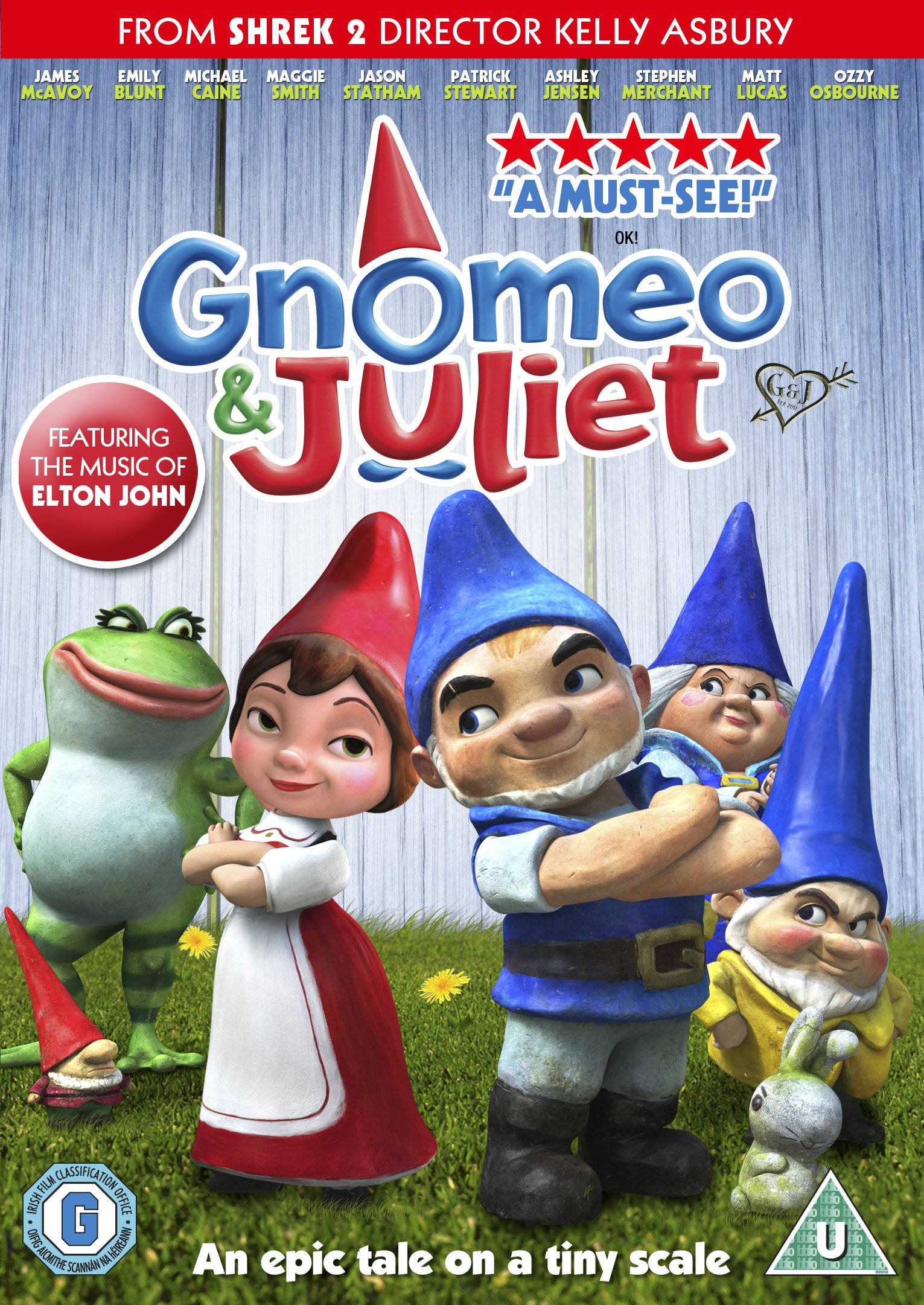 Gnomeo And Juliet, animated gnomes, frog, Full HD Phone Wallpaper