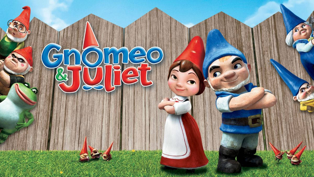 Gnomeo And Juliet, wooden fence, garden gnomes, SD Desktop Wallpaper