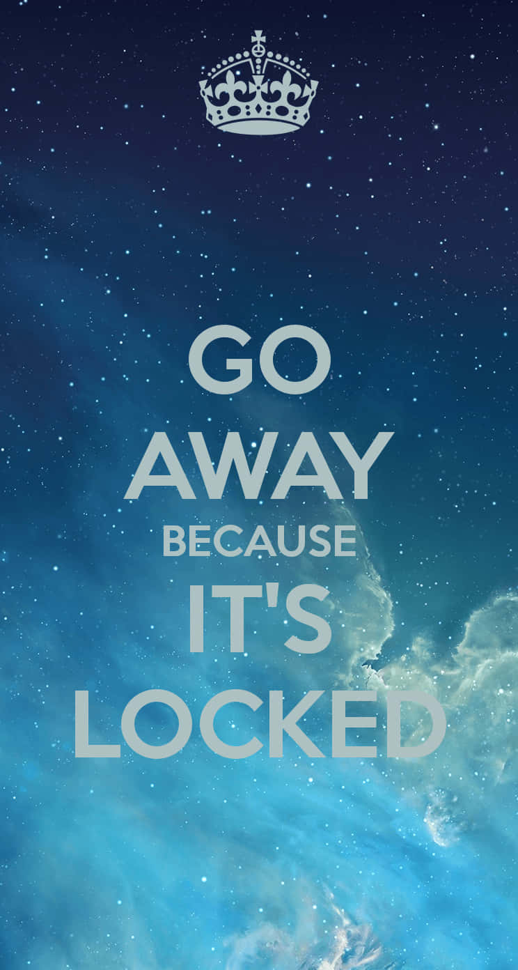 cosmic blue nebula, crown, GO AWAY BECAUSE IT'S LOCKED, HD Phone Wallpaper