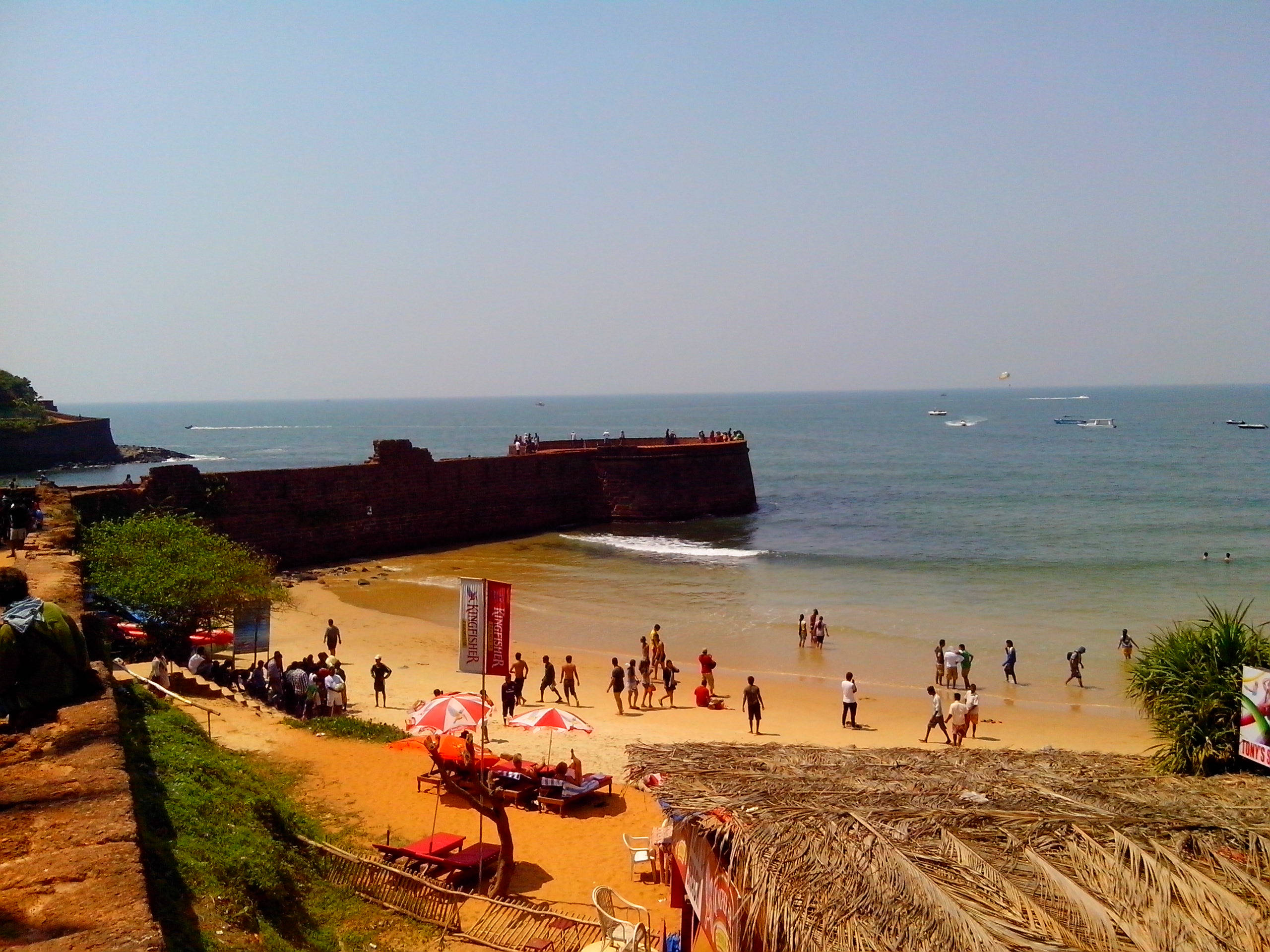 Goa India, beach, historic red fort, 2K Desktop Wallpaper