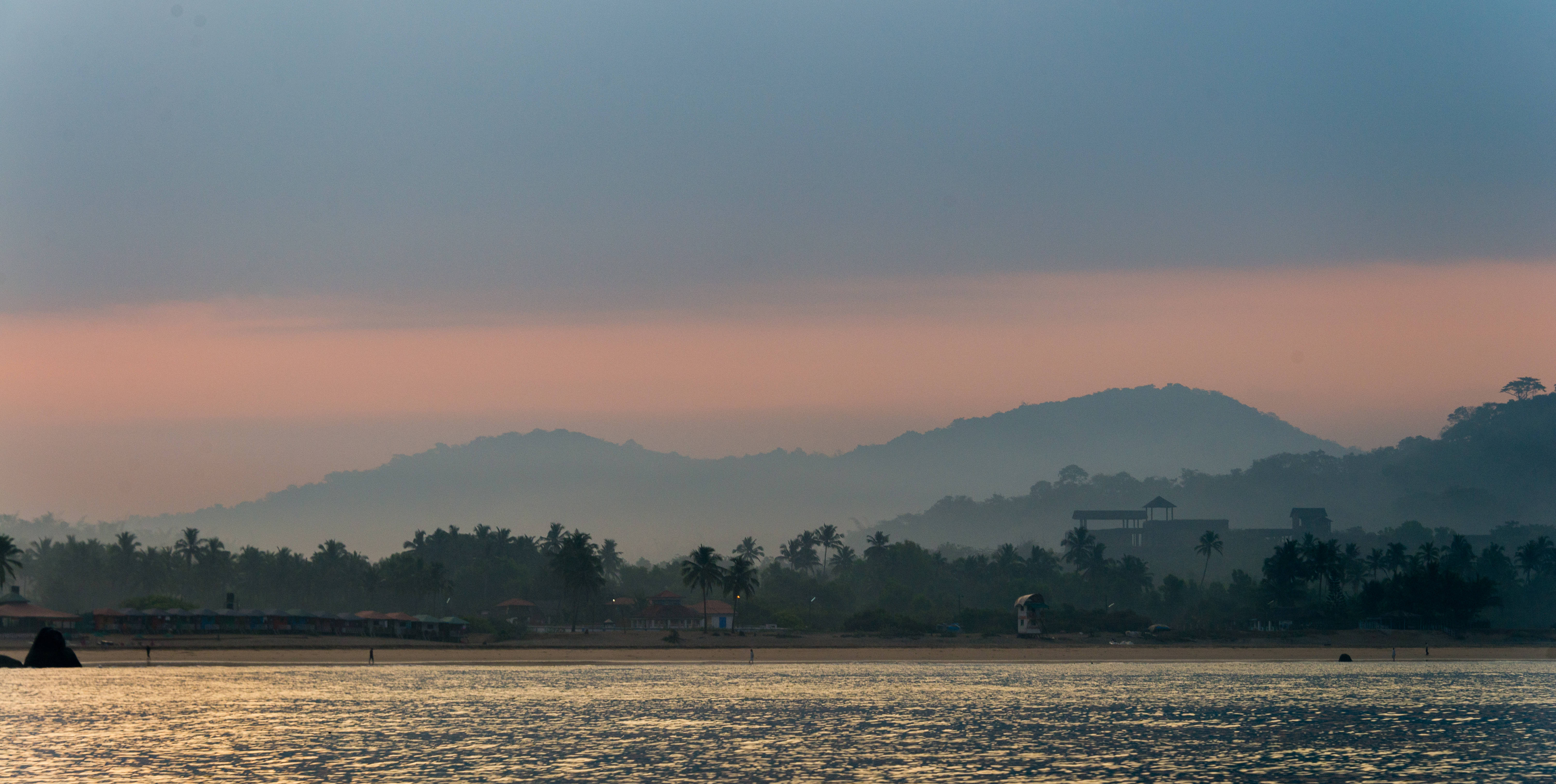 Goa India, afternoon sky, misty lake, 5K Desktop Wallpaper
