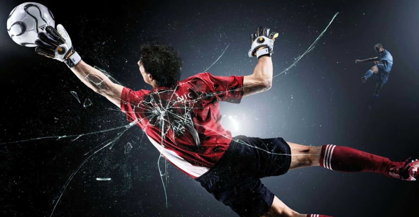 goalkeeper, red, dive, HD Desktop Wallpaper