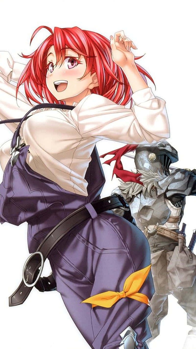 Goblin Slayer, Cow Girl, fiery red hair, HD Phone Wallpaper