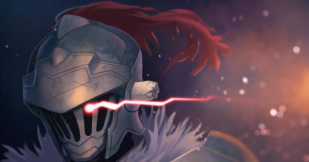 Goblin Slayer, silver armor, red hair, SD Desktop Wallpaper