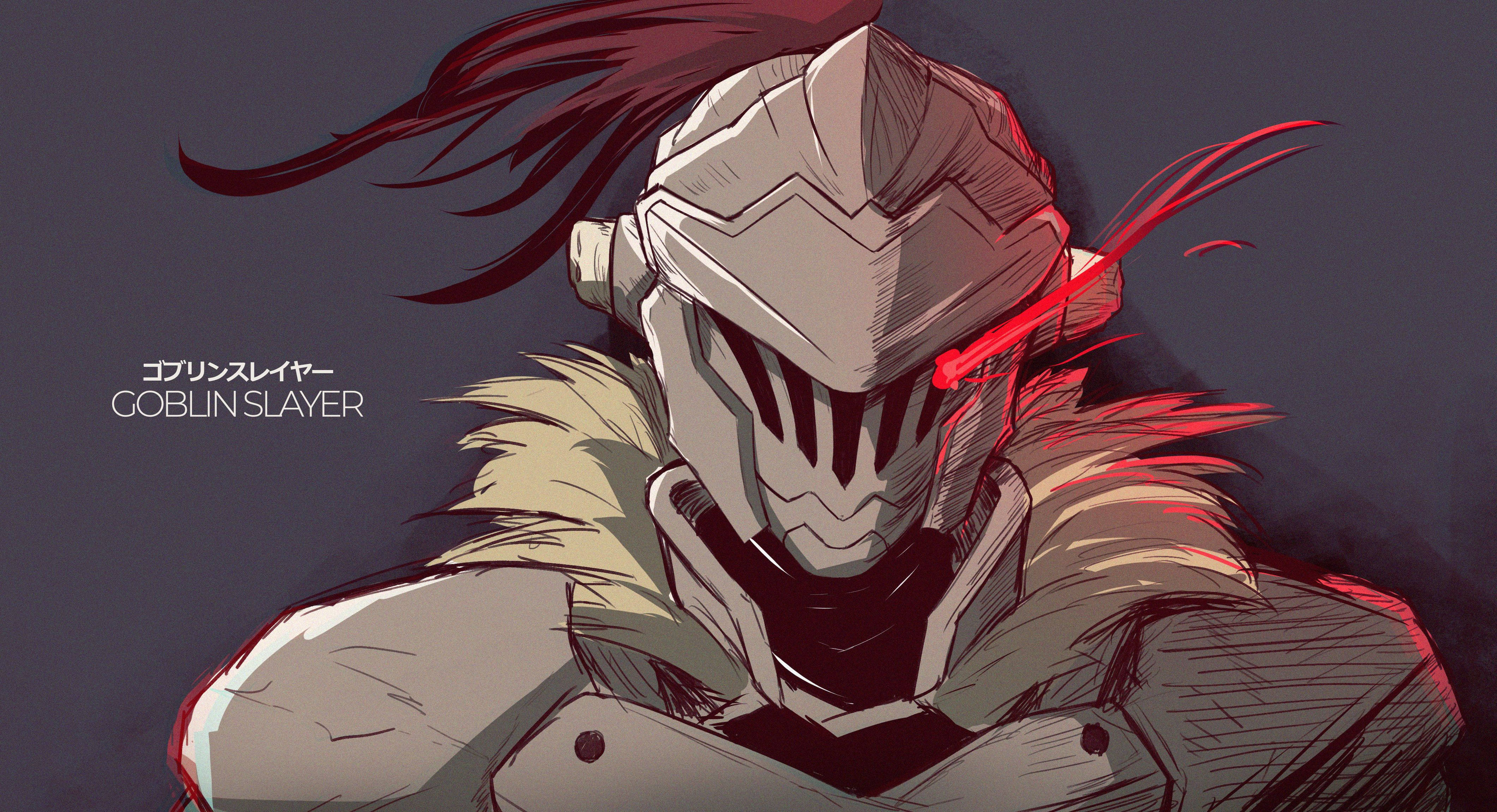 Goblin Slayer, Adventurer, Sword and Shield, 4K Desktop Wallpaper