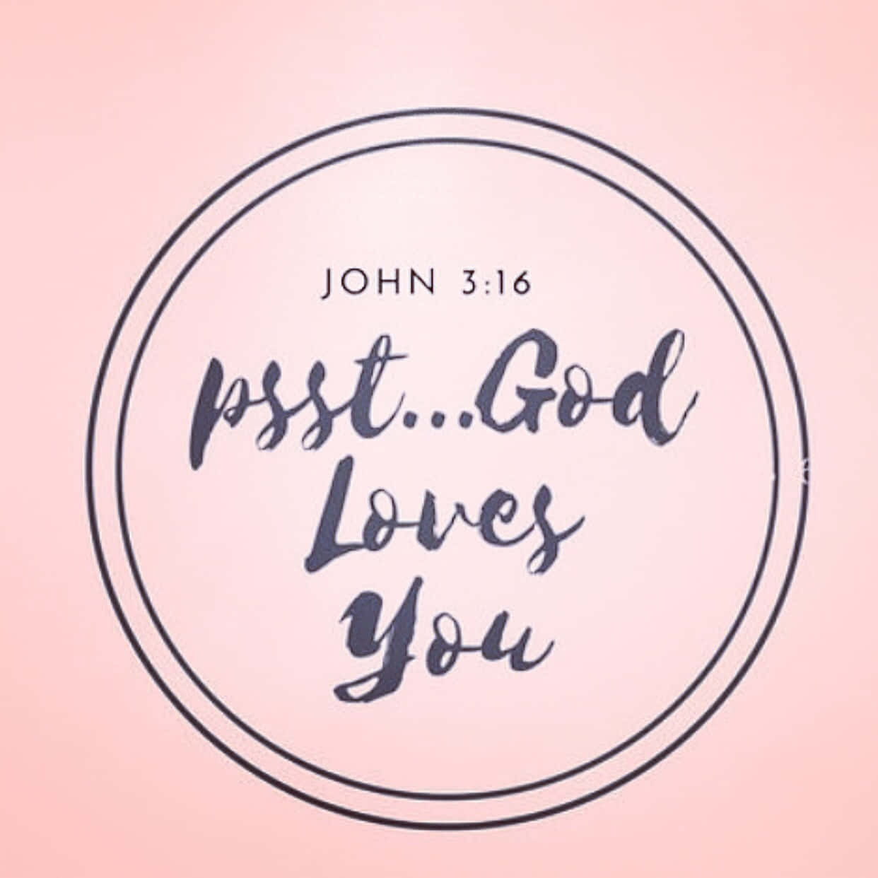 God Loves You, JOHN 3:16, soft pink background, SD Desktop Wallpaper