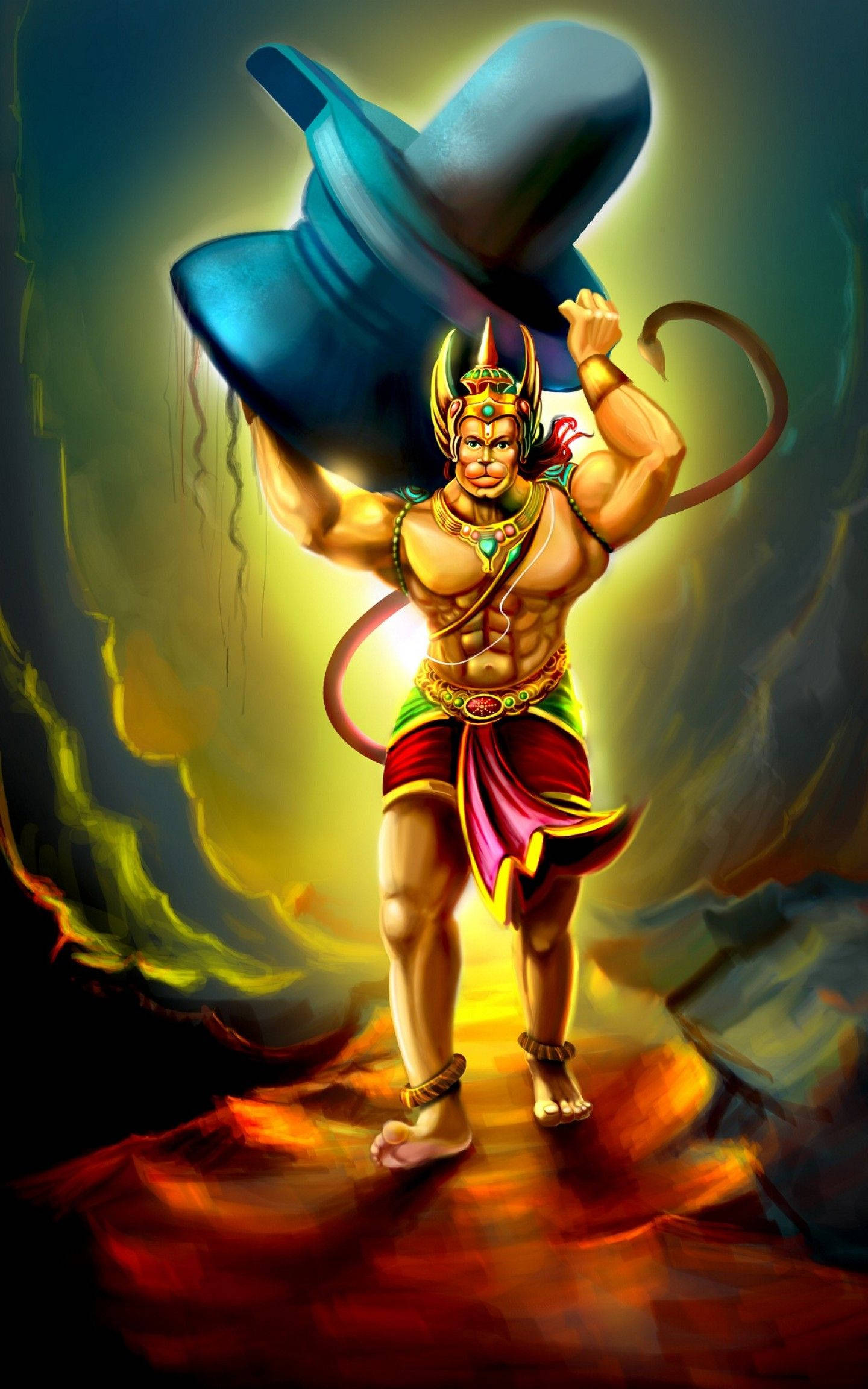 God Mobile, monkey face, golden crown, Full HD Phone Wallpaper