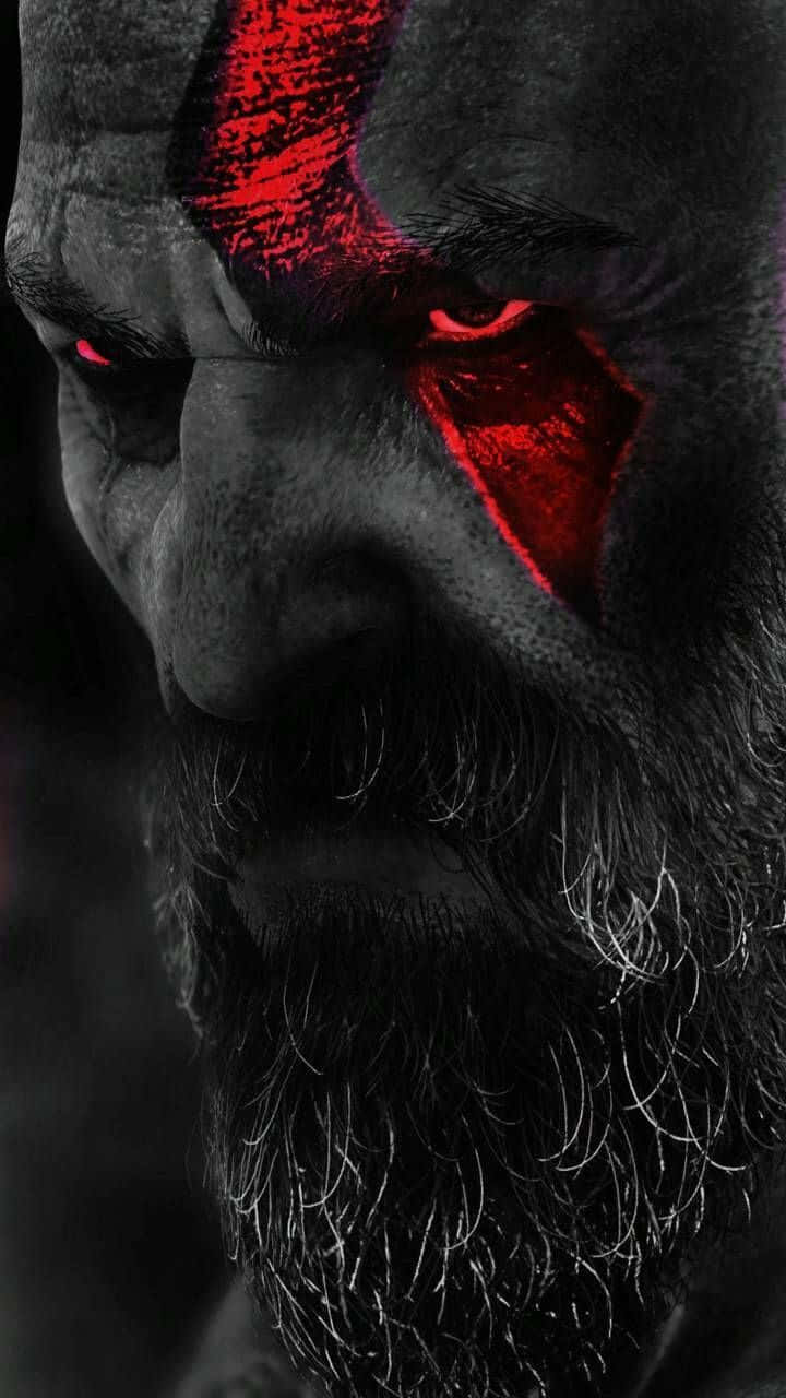 God Of War, God Of War 5, glowing red eyes, HD Phone Wallpaper