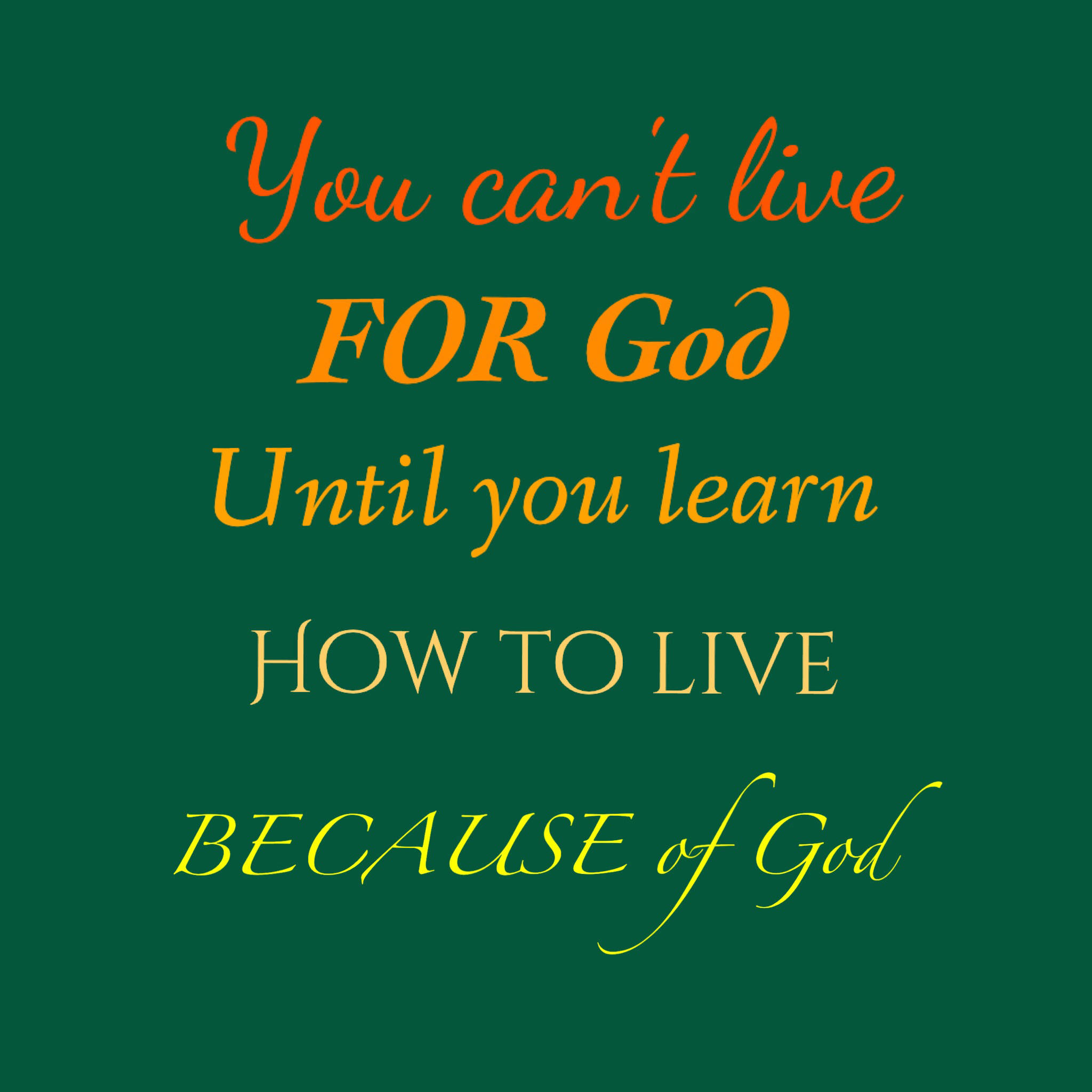 God quotes, dark green background, orange fonts, Full HD Desktop Wallpaper