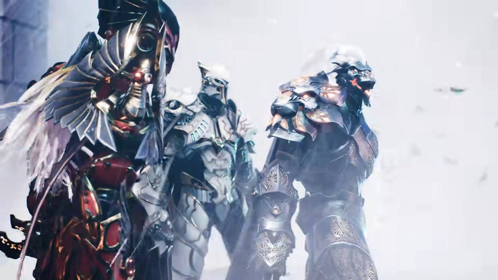 Godfall, heroes, white, Full HD Desktop Wallpaper