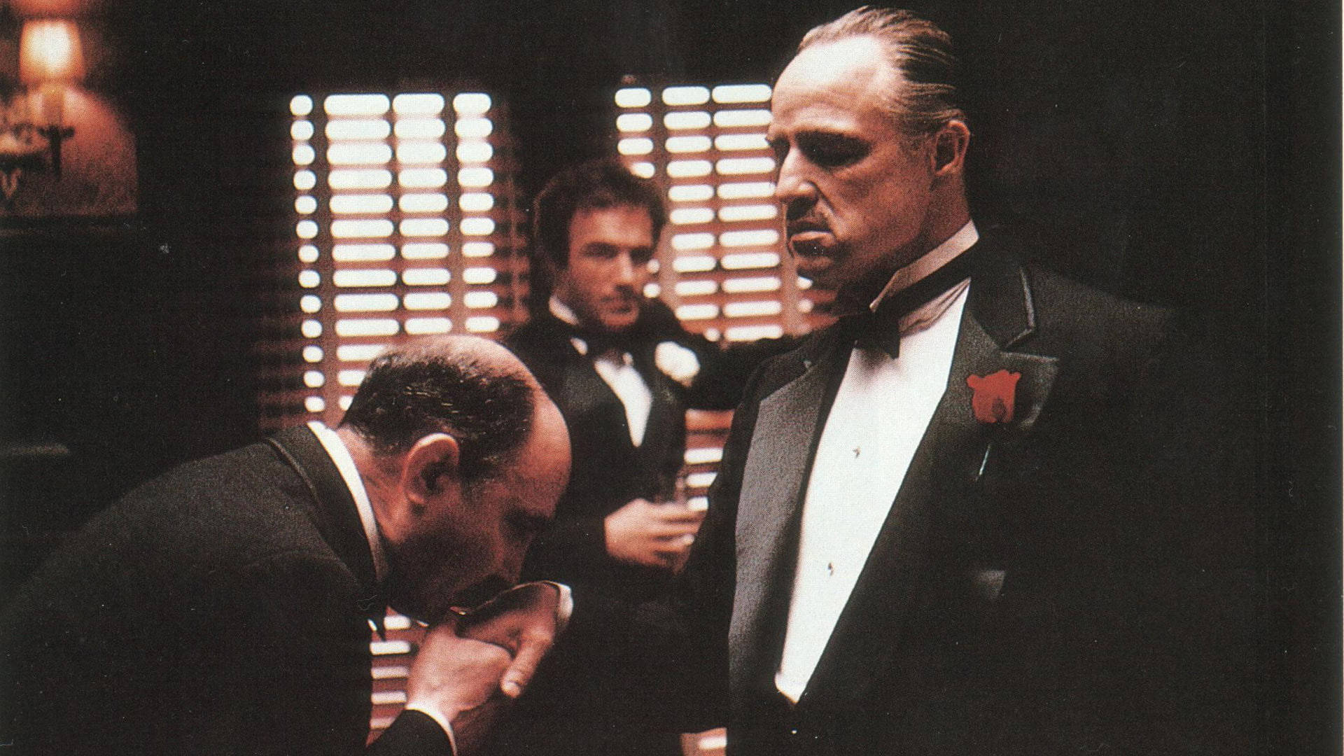 The Godfather, tuxedo, red rose pin, Full HD Desktop Wallpaper
