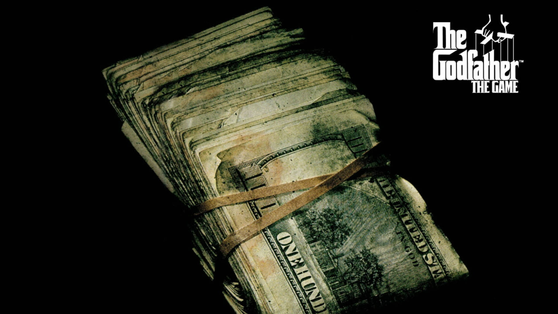 The Godfather, hundred-dollar bills, rubber band, Full HD Desktop Wallpaper
