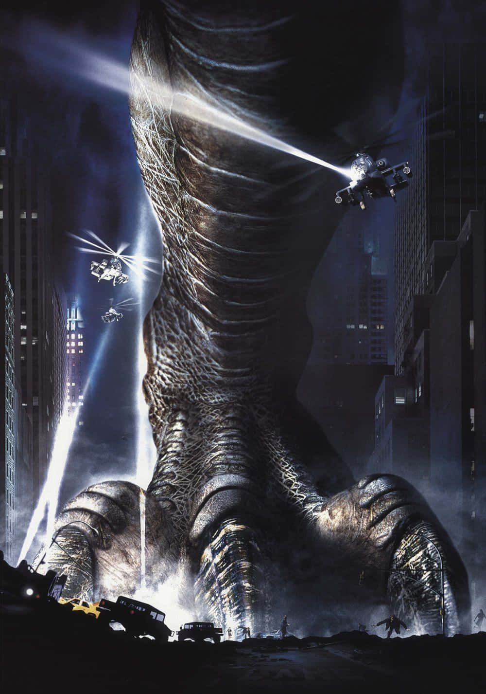Godzilla 1998, city, night, HD Phone Wallpaper