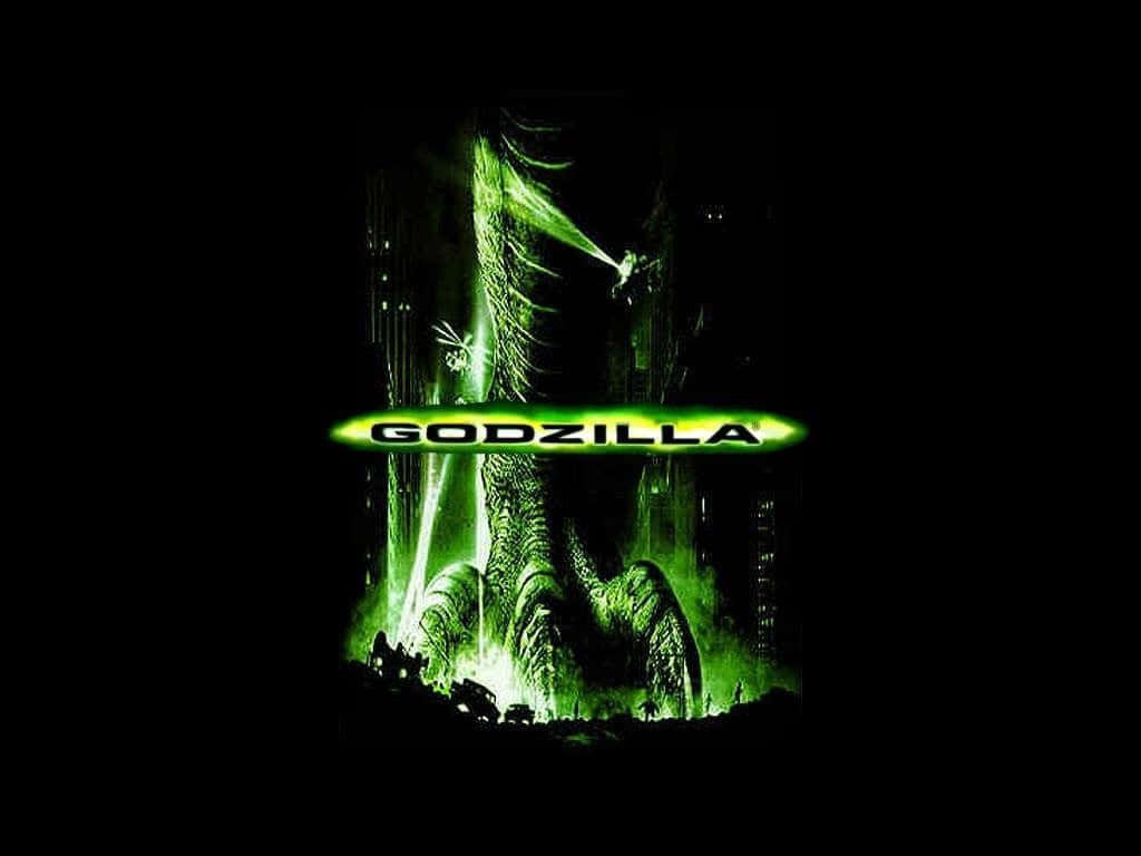 Godzilla 1998, glowing green, atomic breath, SD Desktop Wallpaper