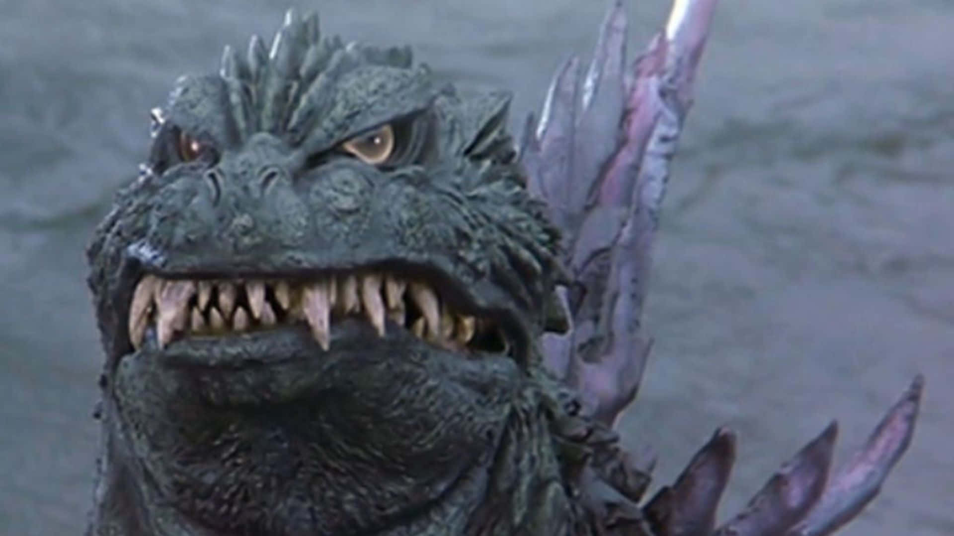 Godzilla 2000, spiked back, sharp teeth, Full HD Desktop Wallpaper